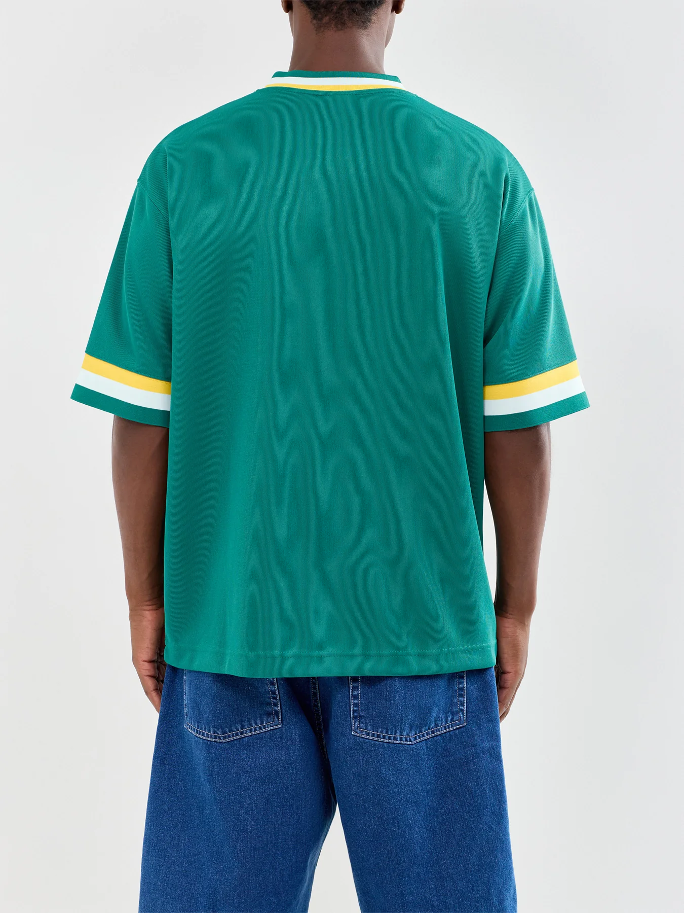 V-Neck Sports Jersey Teal - Image 5