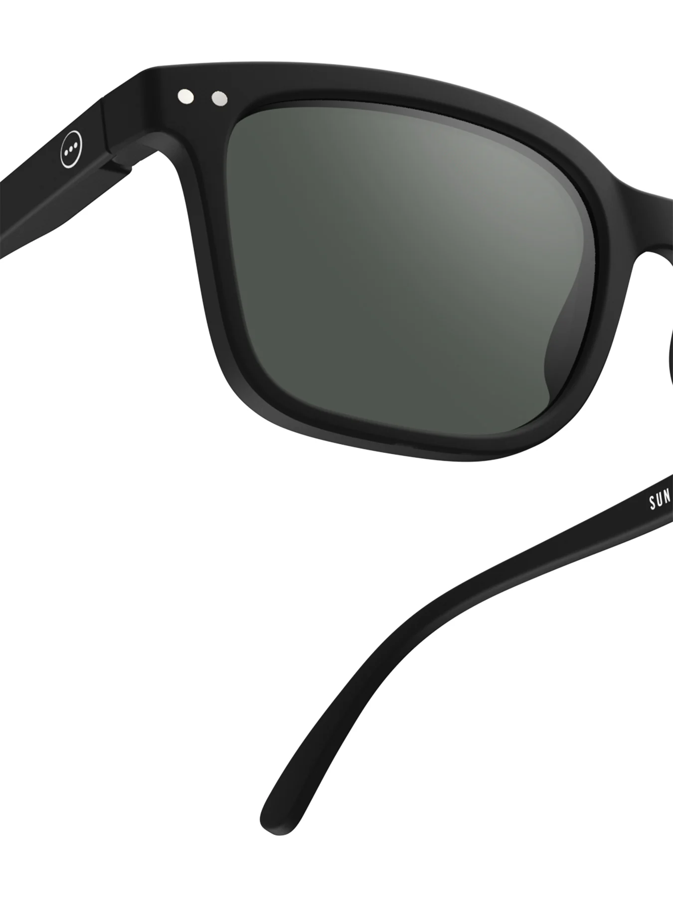 #L Square Sunglasses Black - Image 3