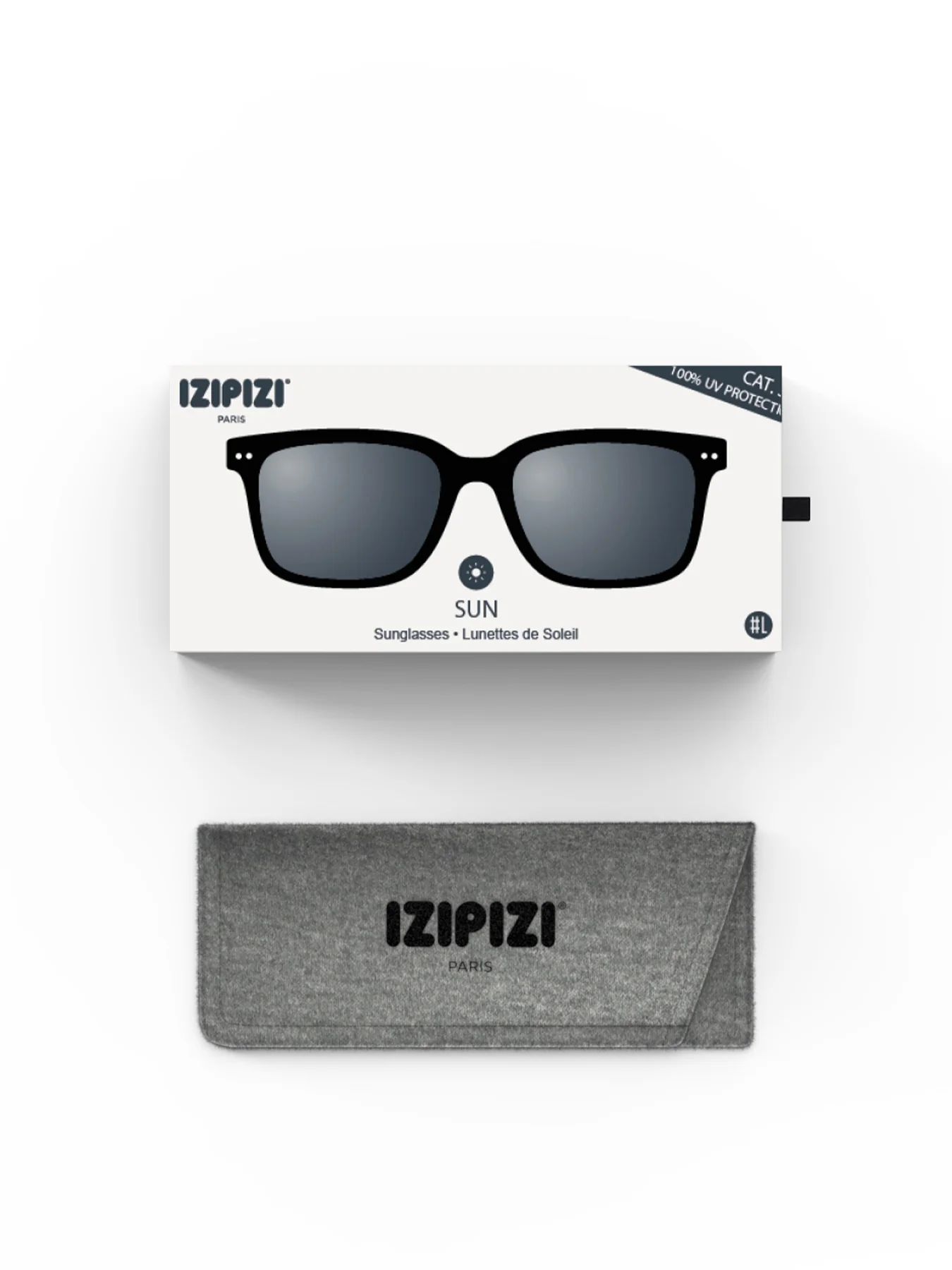 #L Square Sunglasses Black - Image 5
