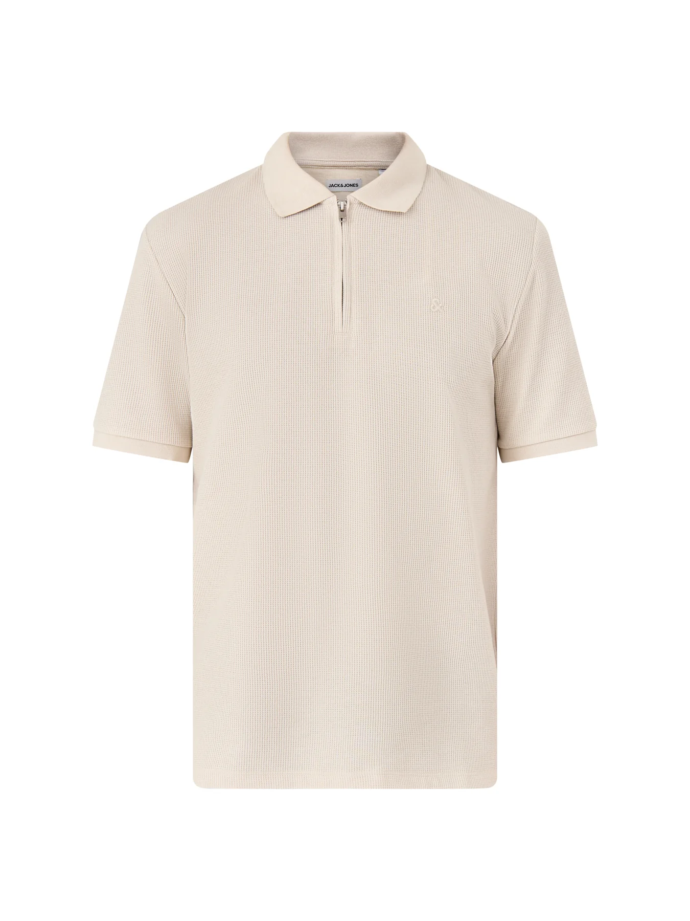Austin Zip Polo White