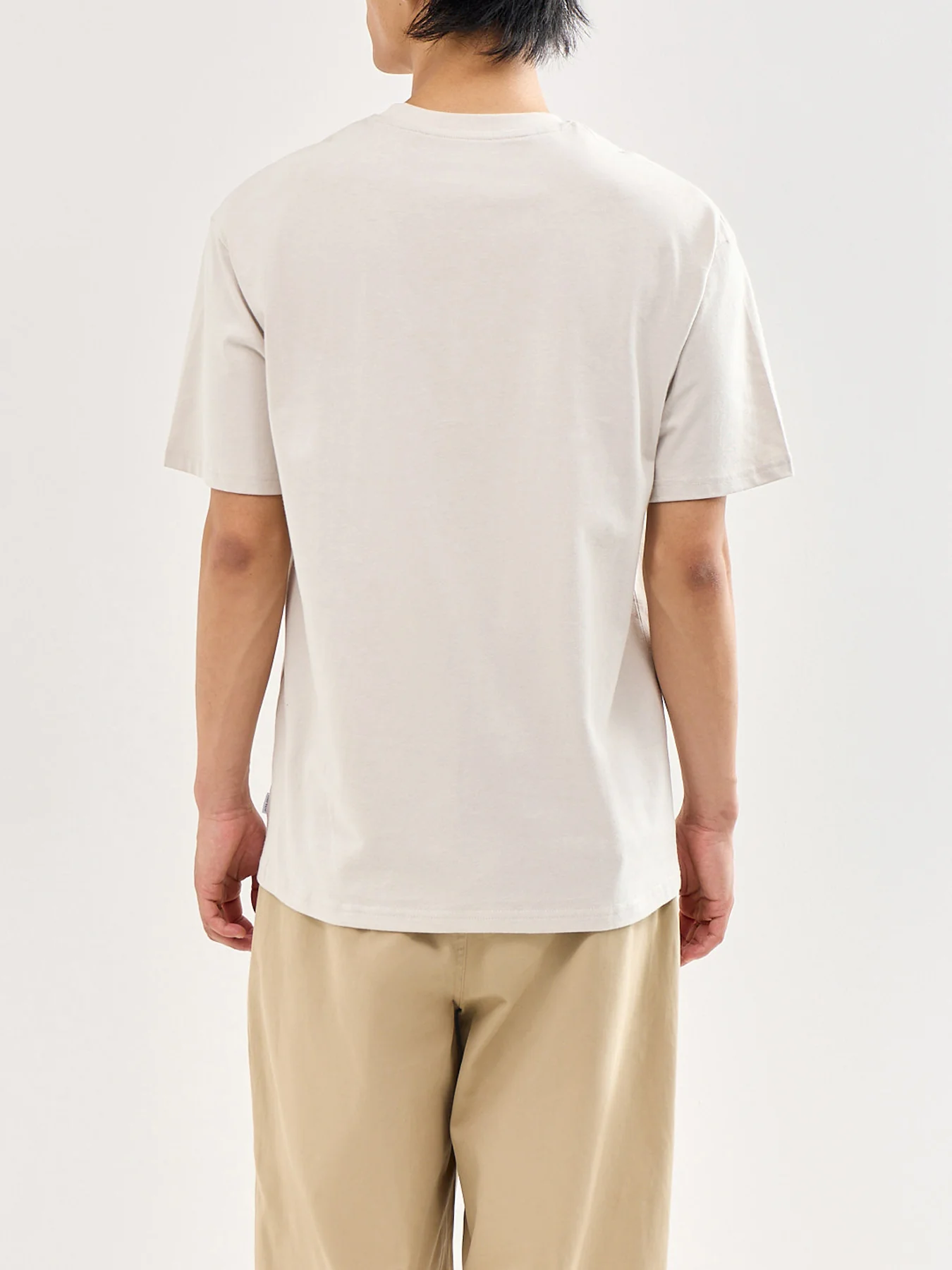 Organic Basic T-Shirt Cream - Image 5