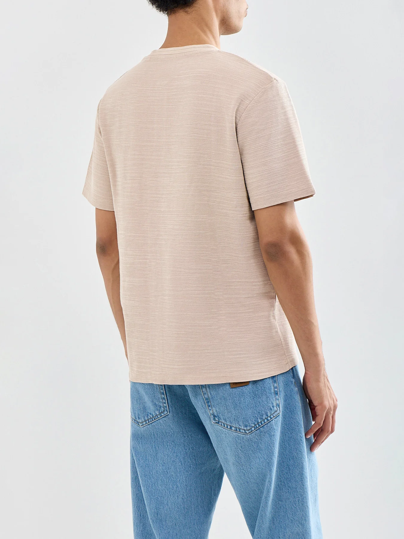 Lucas Henley T-Shirt Beige - Image 5