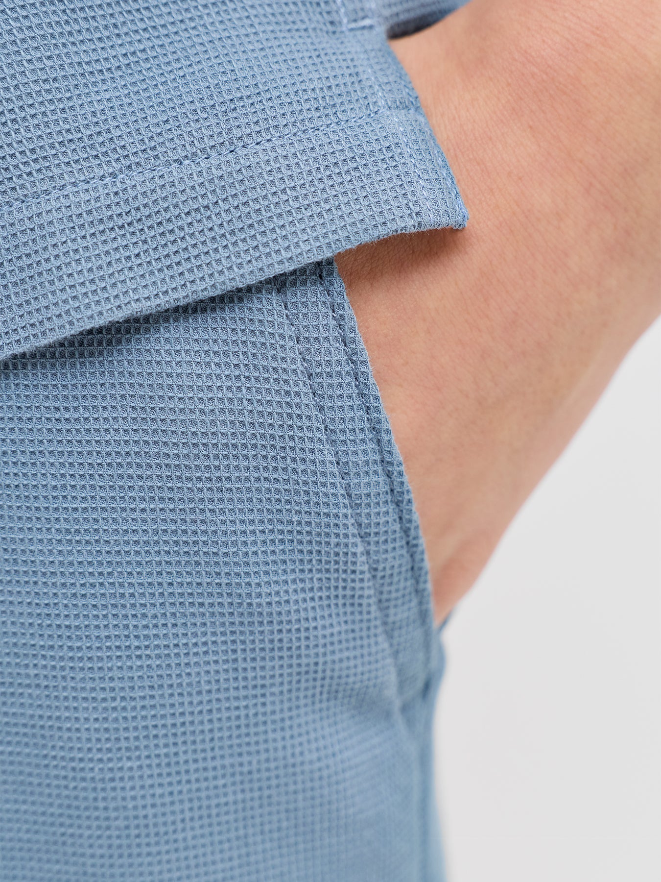 Kids' Jaiden Waffle Resort Shorts Blue - Image 3