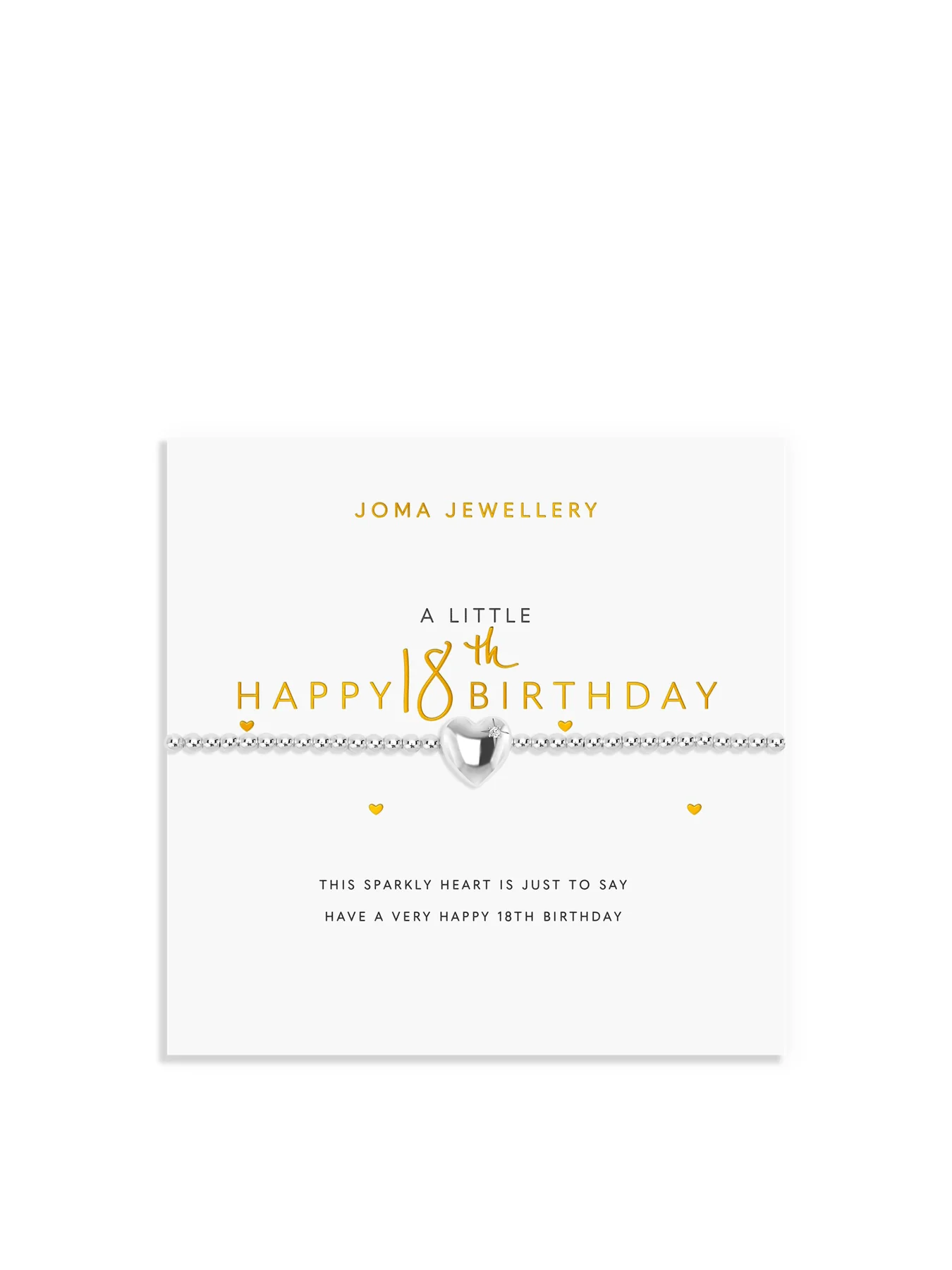 A Little Happy 18th Birthday Charm Bracelet Silver