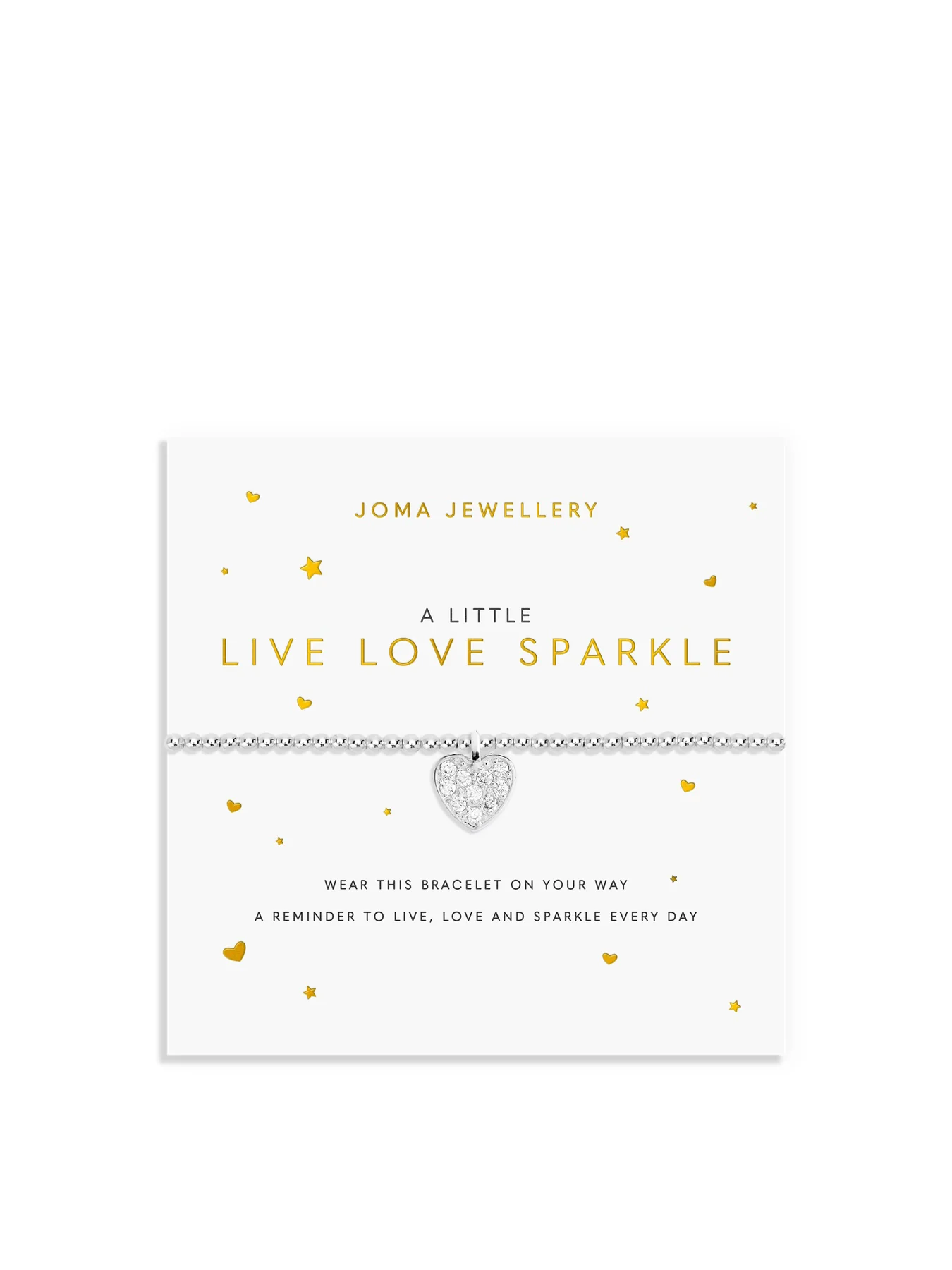 A Little Live Love Sparkle Charm Bracelet Silver