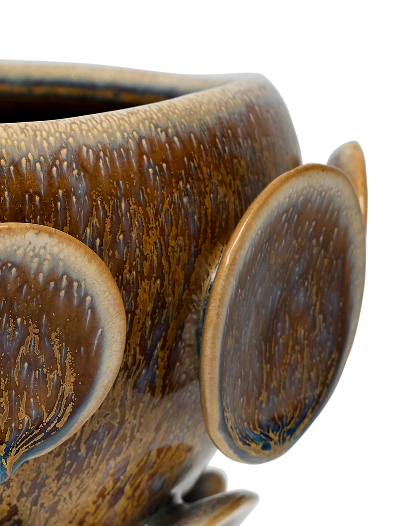Jupiter Reactive Glaze Stoneware Planter Brown - Image 2