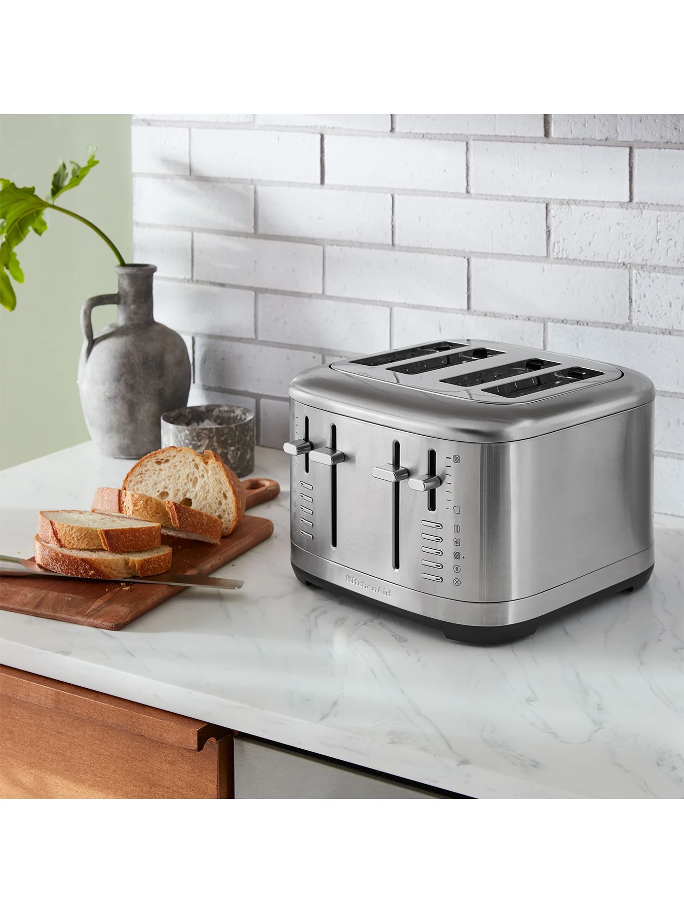 Manual Control 4 Slot Toaster Stainless Steel Silver - Image 2