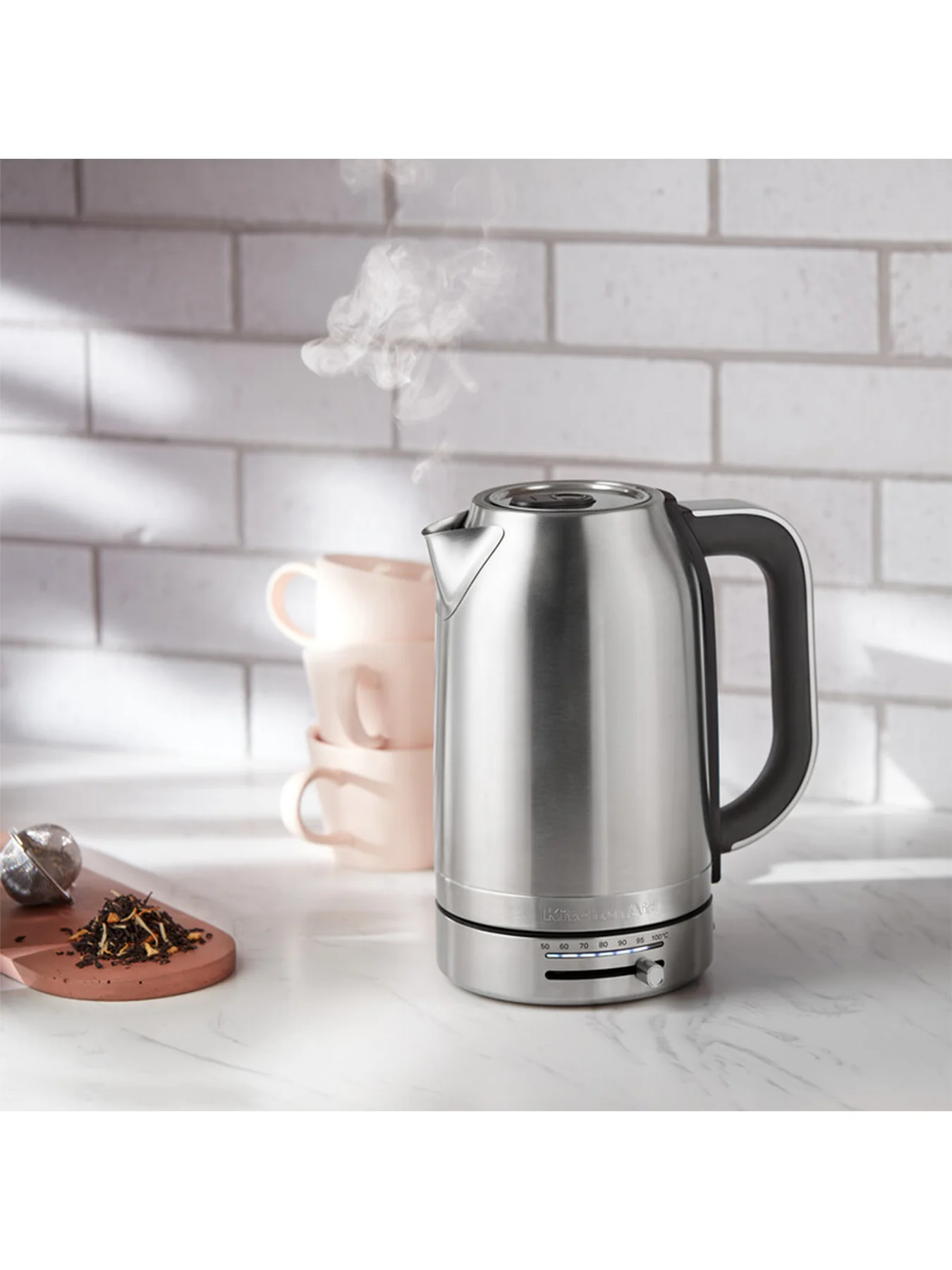 Variable Temperature 1.7L Kettle Stainless Steel Silver - Image 4