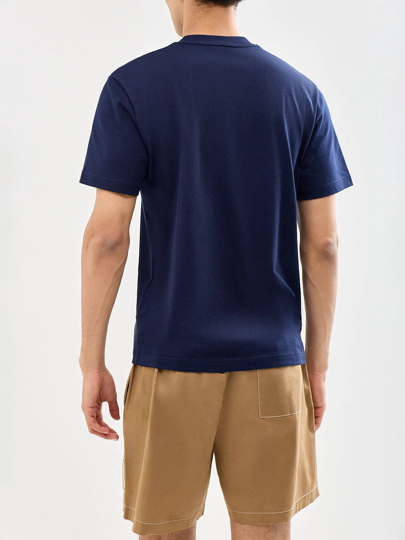 Classic Fit Pima Cotton T-Shirt Navy - Image 5