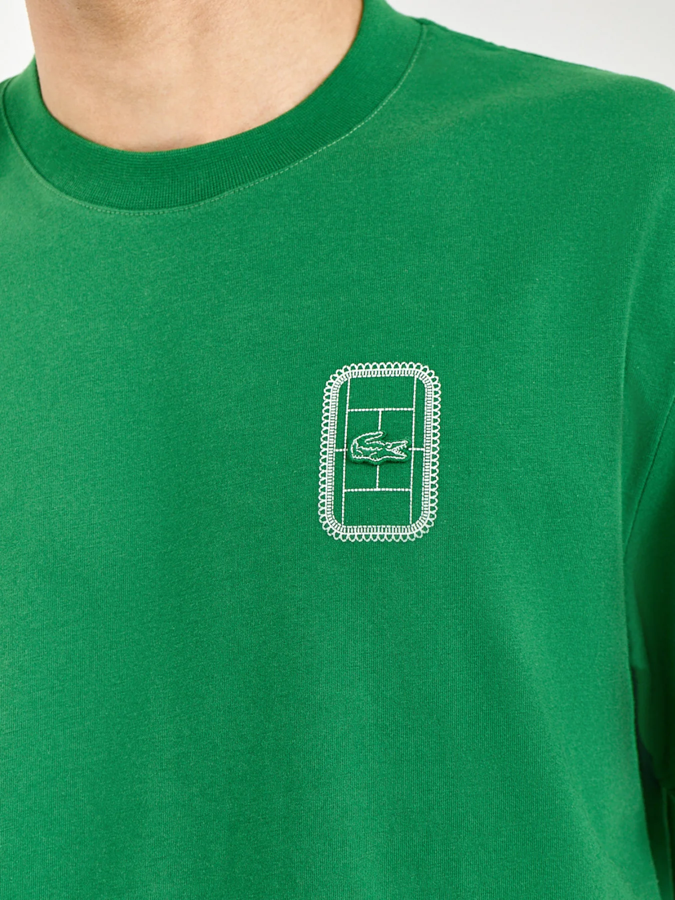 Tennis Court Graphic T-Shirt Green - Image 3