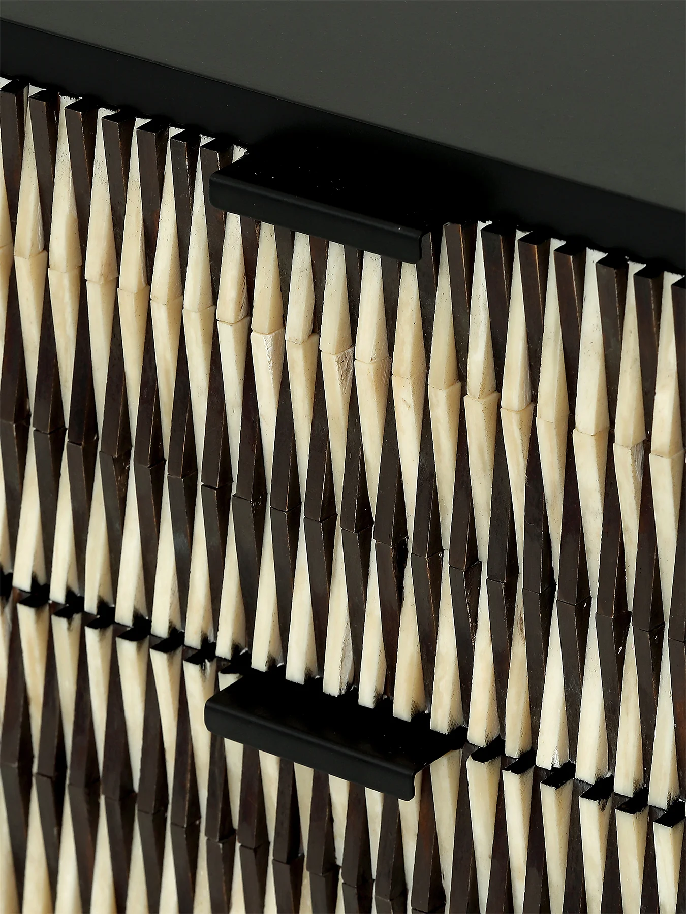 Imperia Bone Inlay Bedside Table Black - Image 4