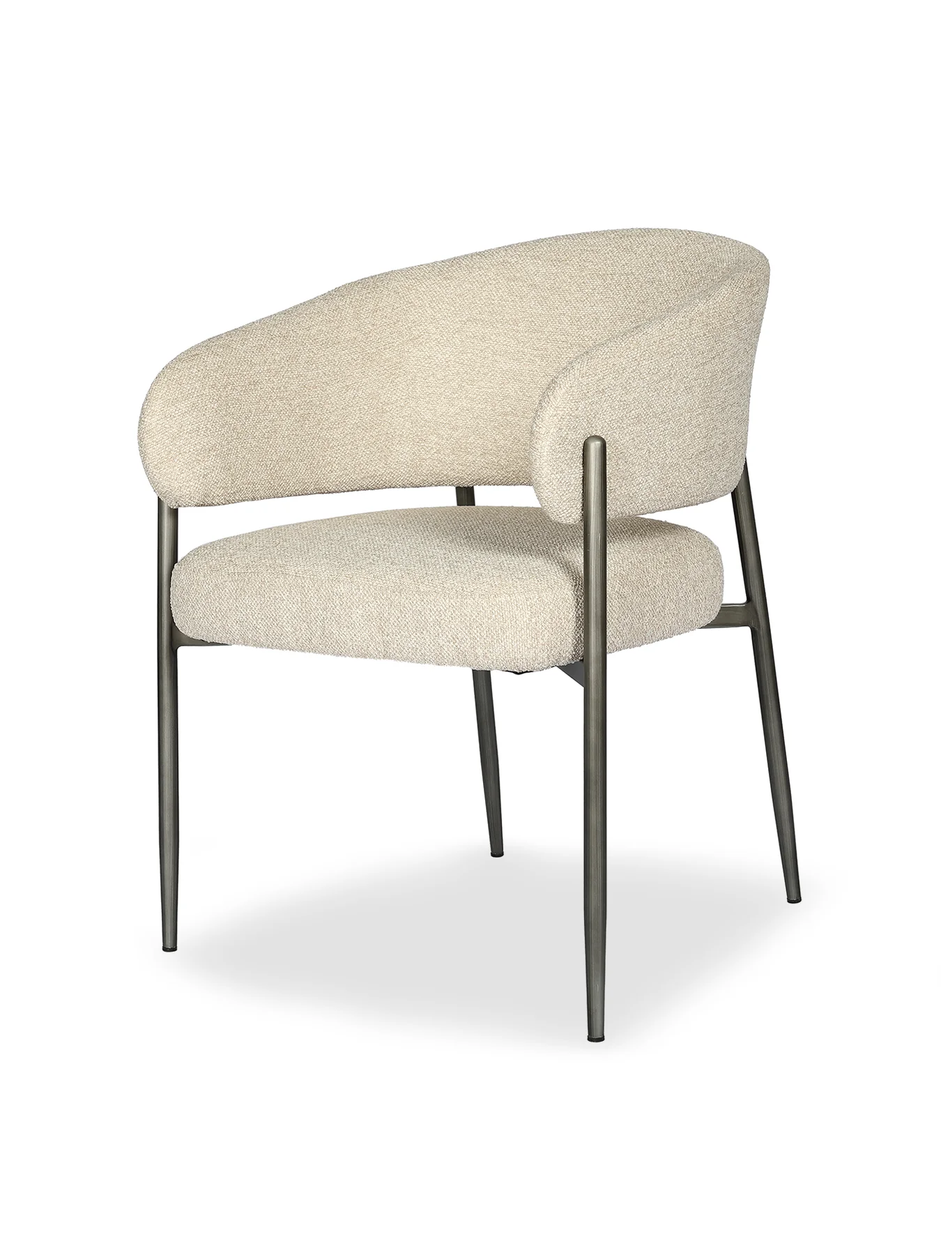 Holmes Bouclé Upholstered Dining Chair Grey