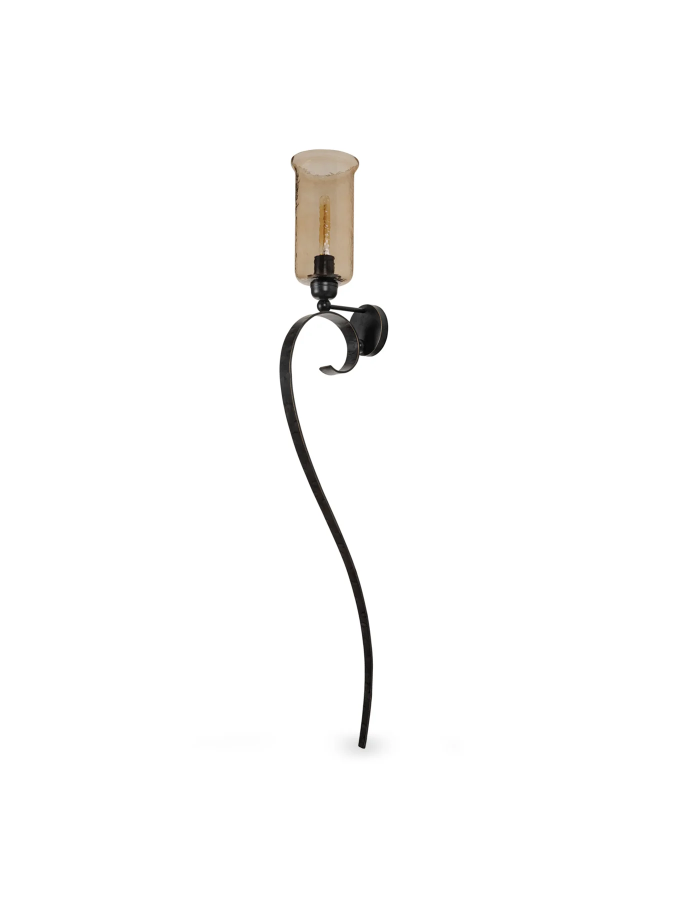 Timmins Scroll Wall Light Brown