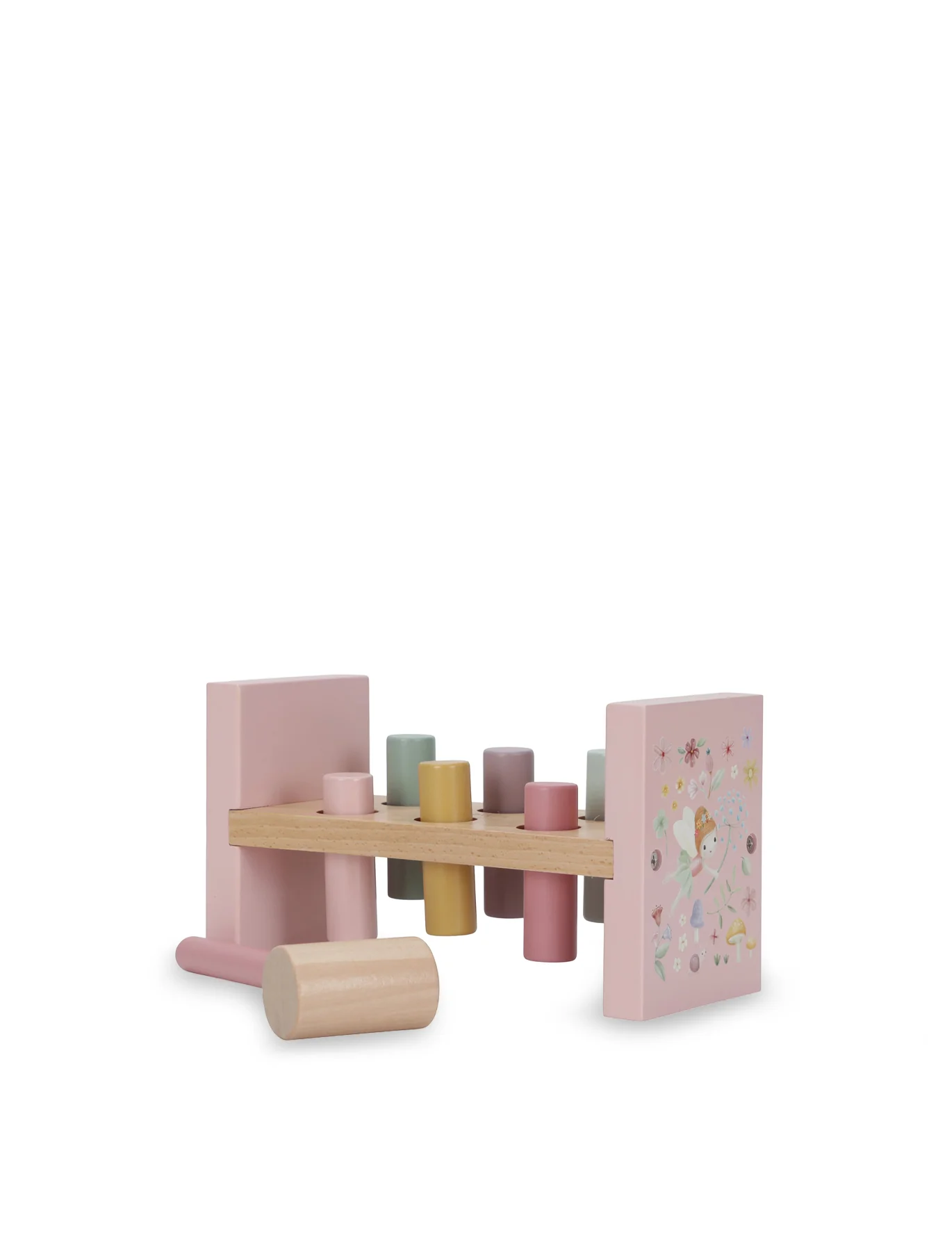 Wooden Pounding Bench Pink