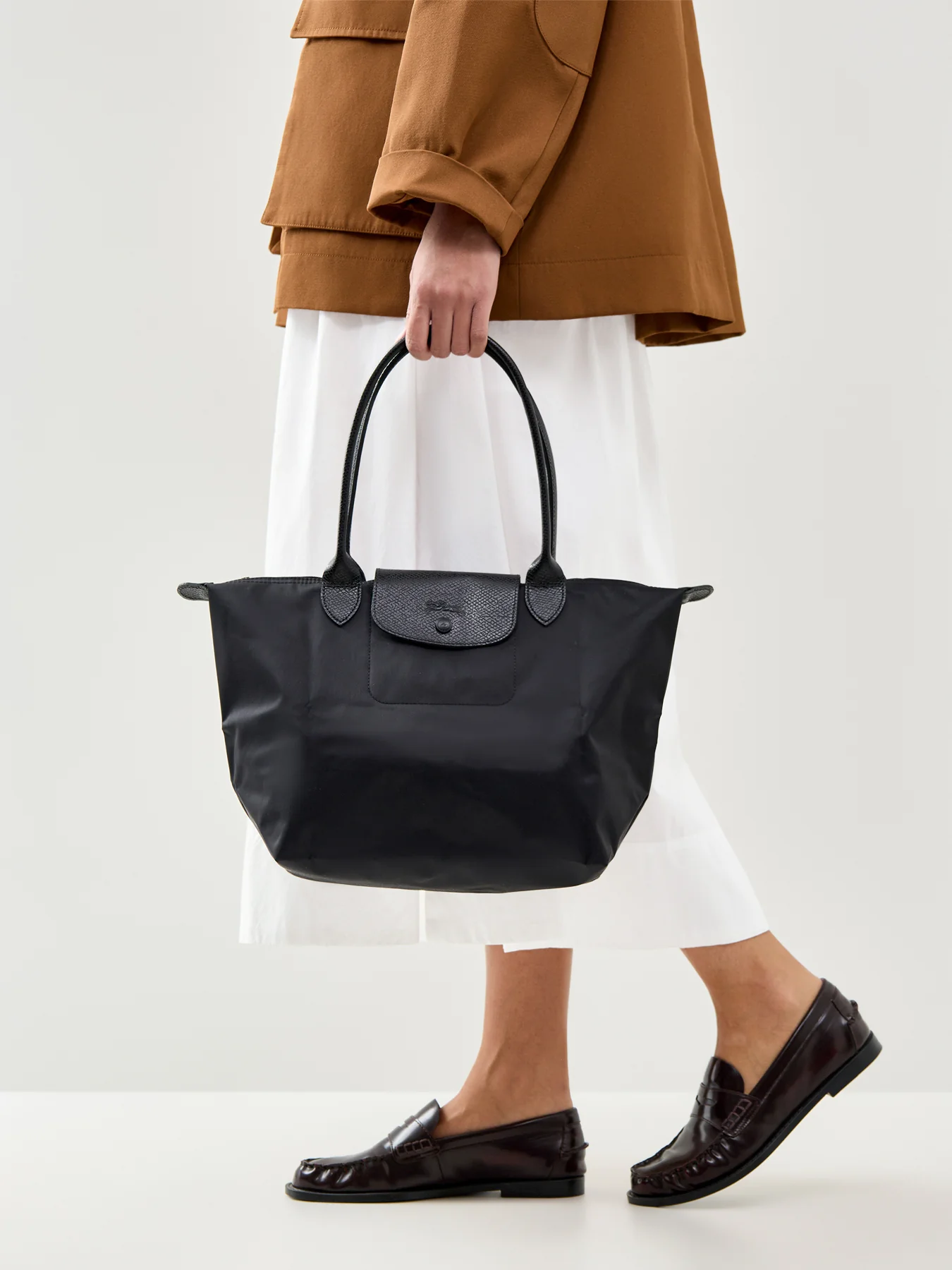 Le Pliage One Medium Tote Bag Black - Image 2