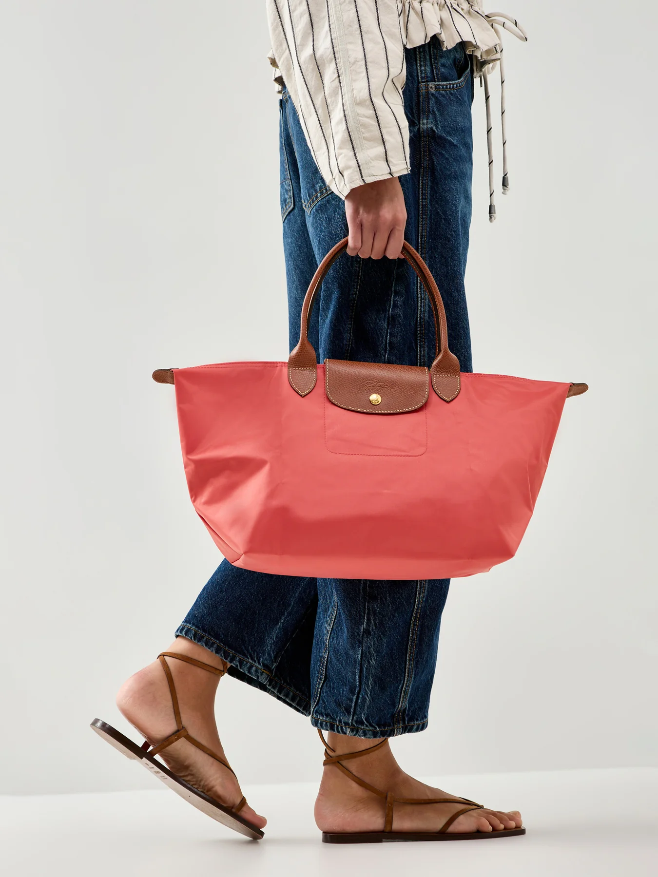 Le Pliage Original Large Tote Bag Strawberry - Image 2