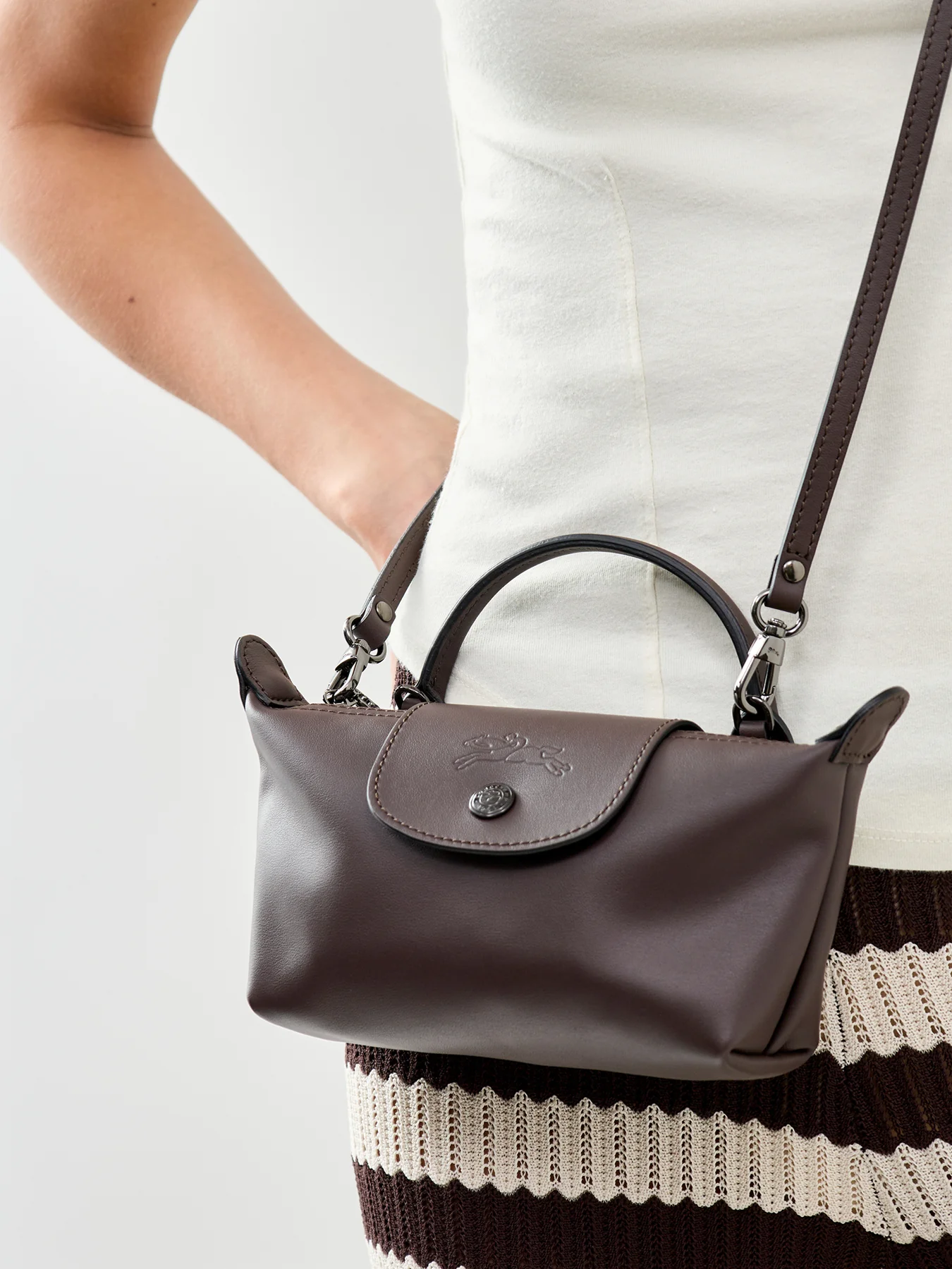 Le Pliage Xtra Extra Small Pouch Mocha - Image 2