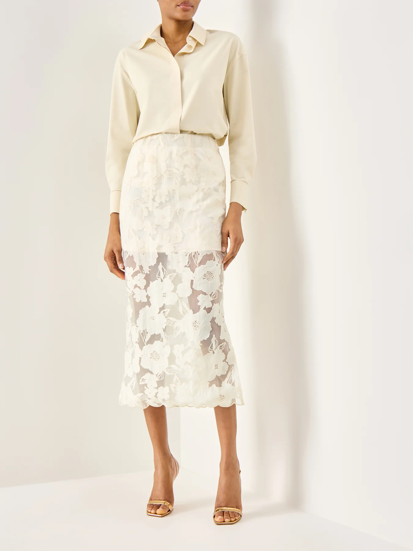 Annabelle Lace Midi Skirt - Image 2