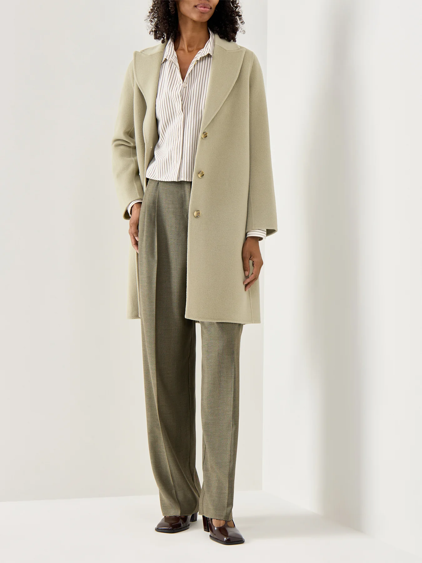 Marella Polka Double Face Single Breasted Coat - Image 2
