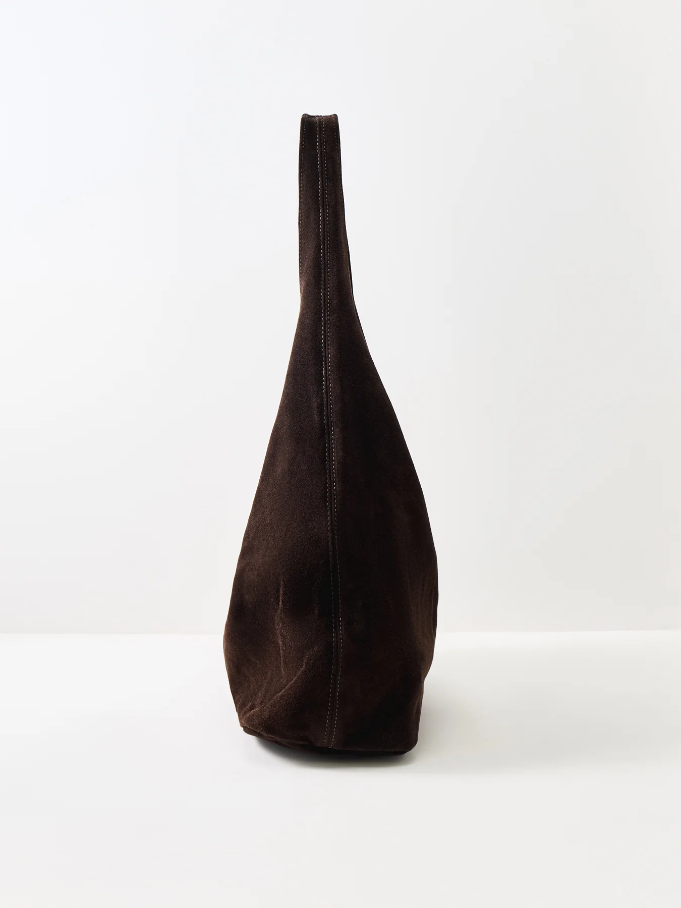 Sacca Vea Suede Tote Bag Brown - Image 4