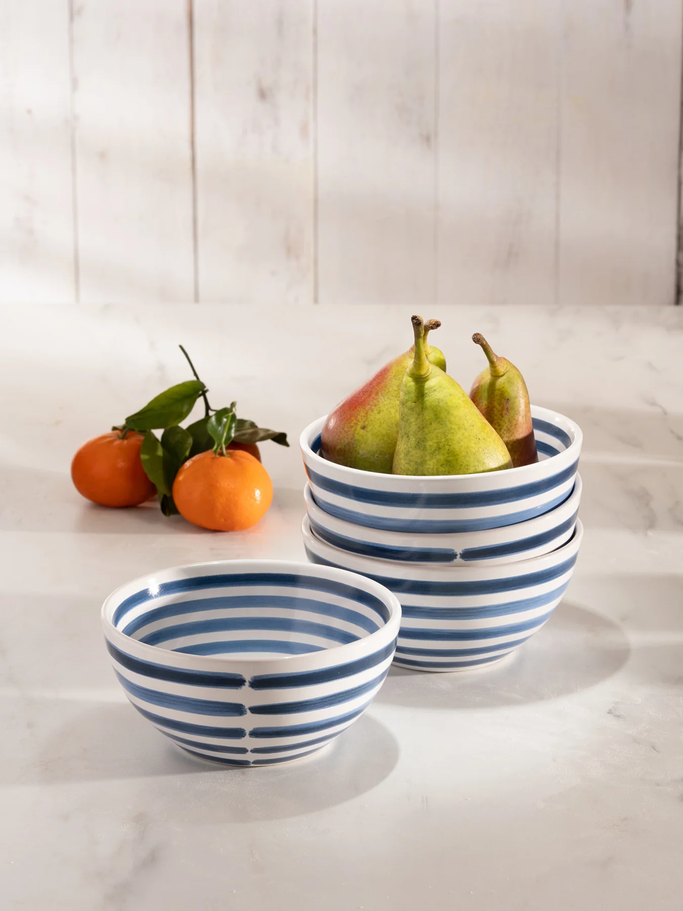 Round Striped Cereal Bowl - Image 2