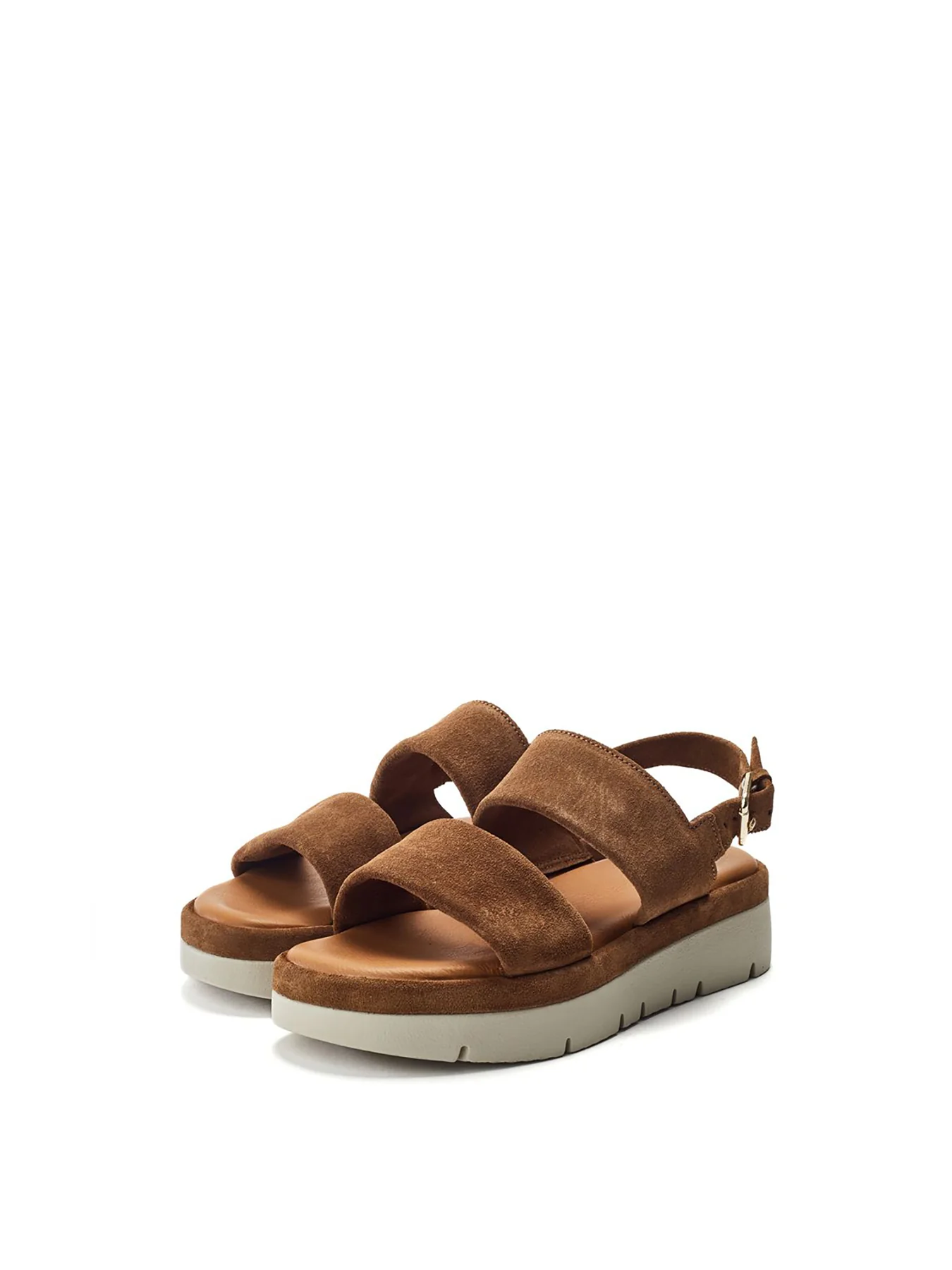 Netty Suede Sandals Tan - Image 2