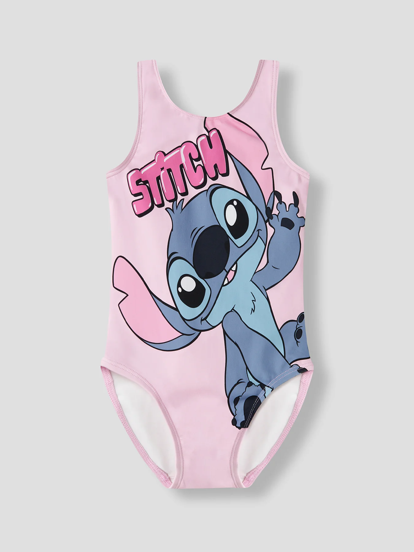 Kids' Stitch Swimsuit Pink - Image 2
