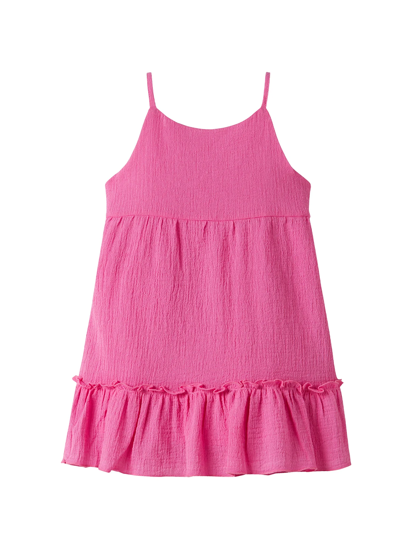 Kids' Sleeveless Cotton Dress Pink