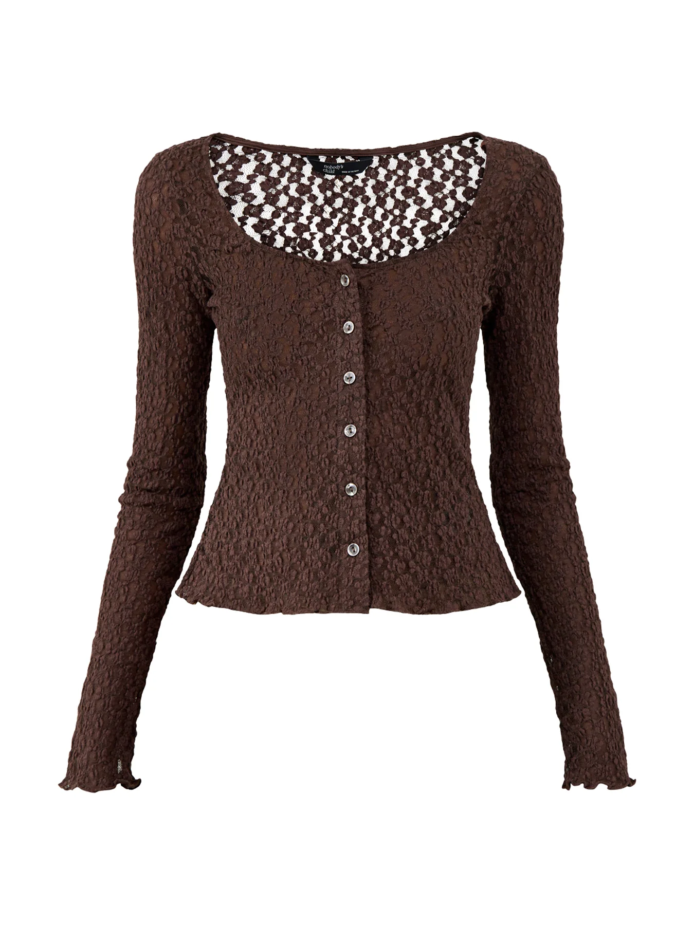All Over Lace Scoop Neck Cardigan