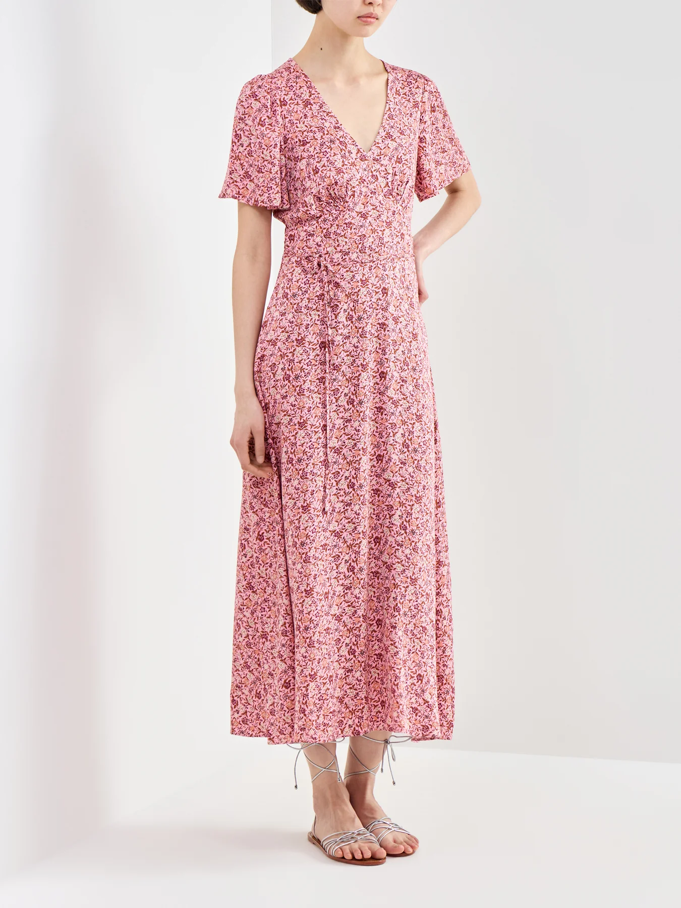 Atlas Midi Dress Pink - Image 2