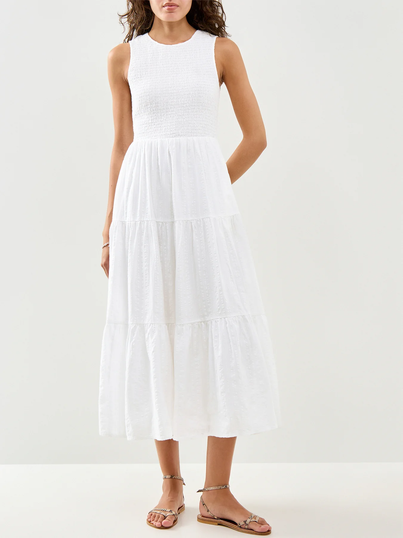Charlie Midi Dress White - Image 4