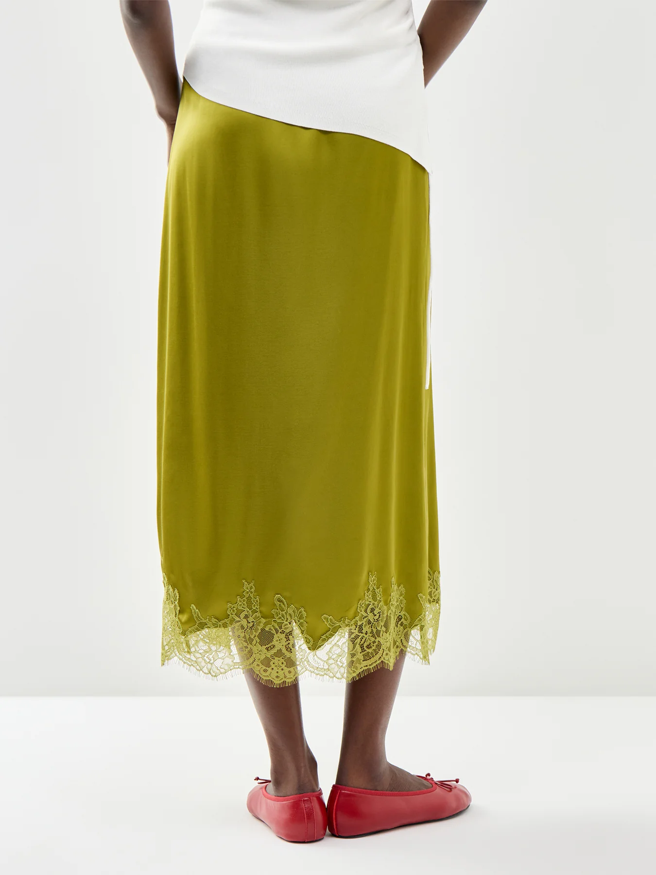 Halo Midi Skirt Green - Image 5