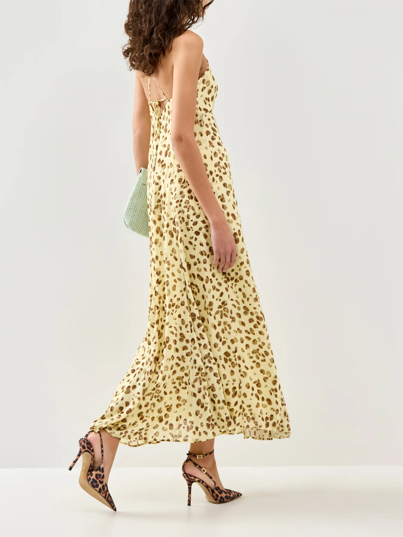 Kiki Midaxi Slip Dress Yellow - Image 4