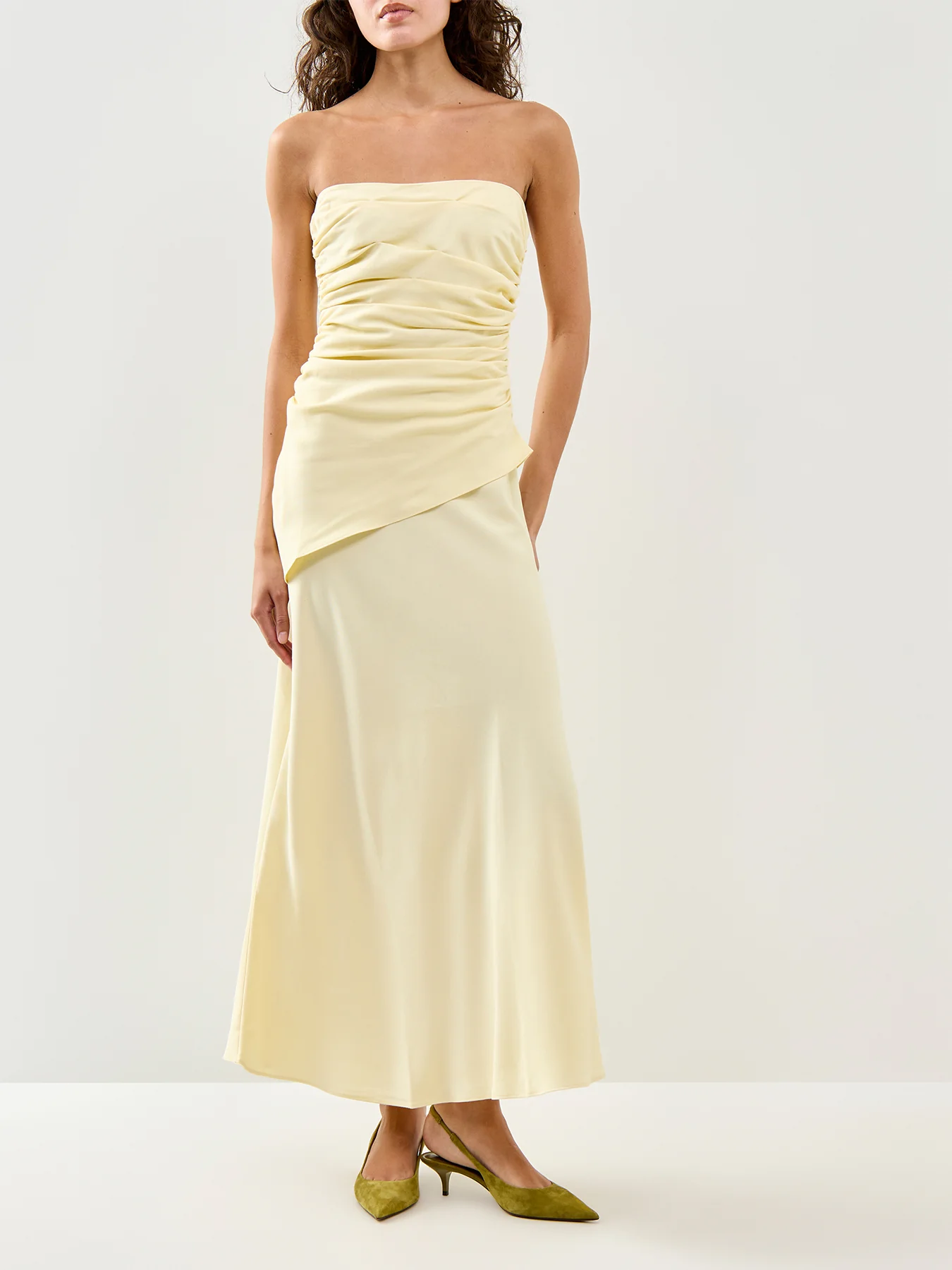 Kiva Midaxi Dress Yellow - Image 4