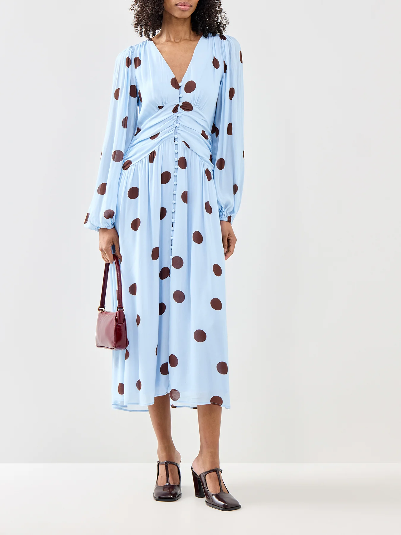 Luna Midaxi Dress Blue - Image 2