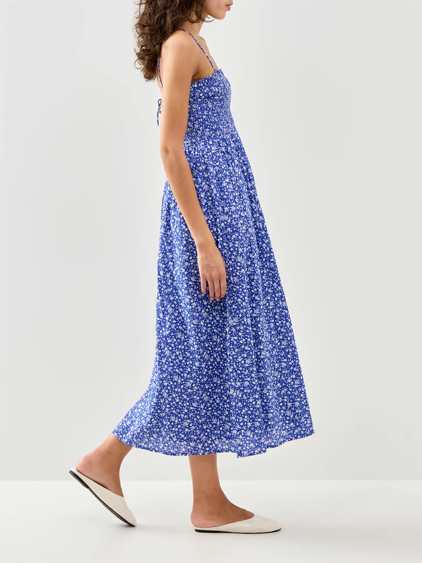 Rita Midi Dress Blue - Image 4
