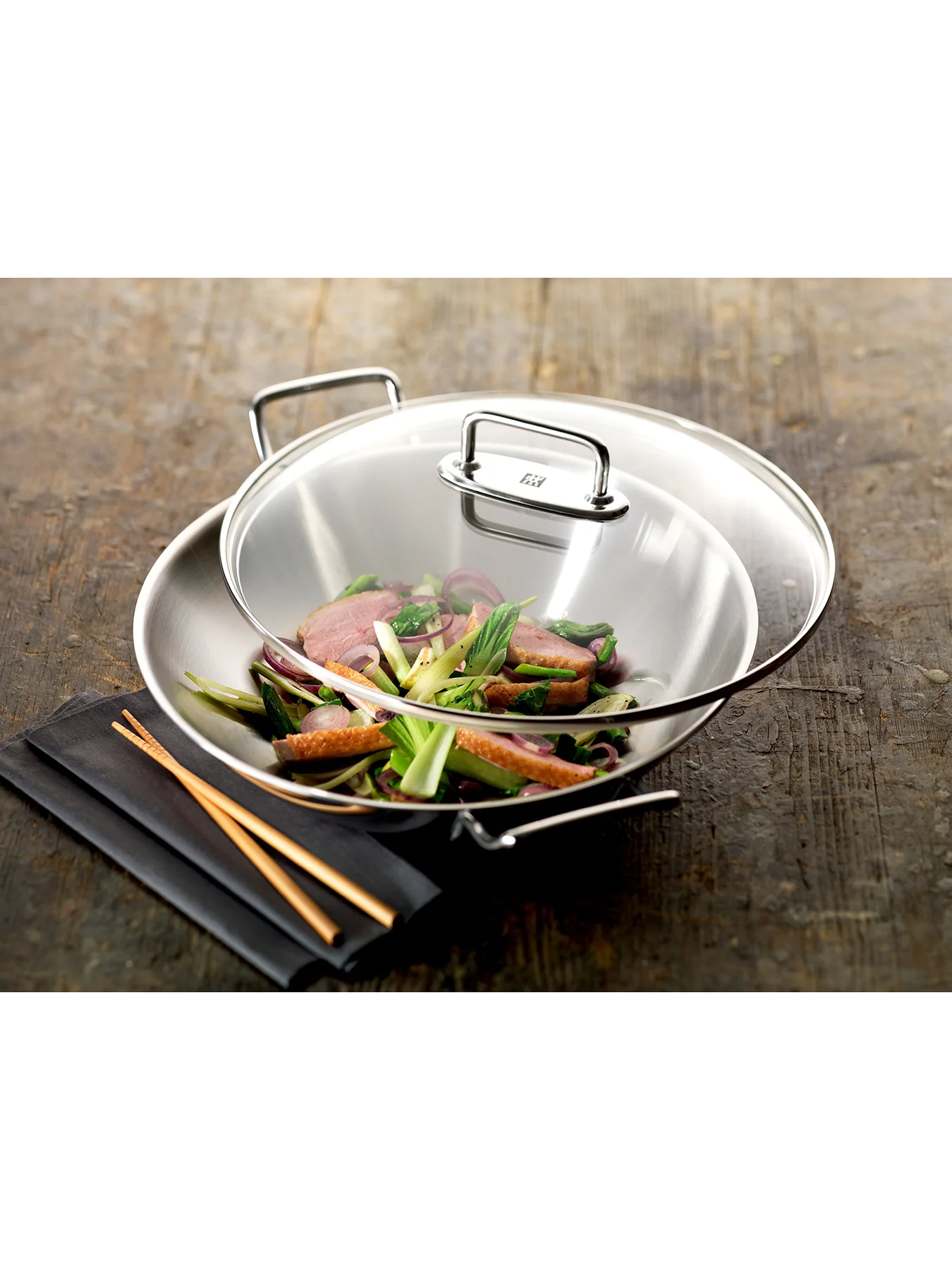 Plus Wok 32cm Silver - Image 4