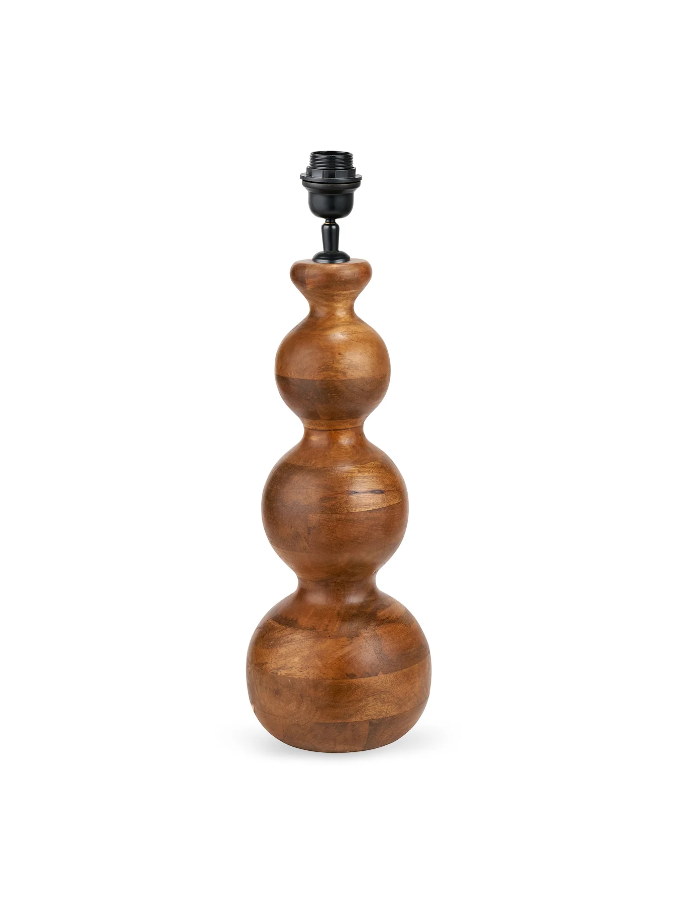 Mango Wood Table Lamp Base Brown