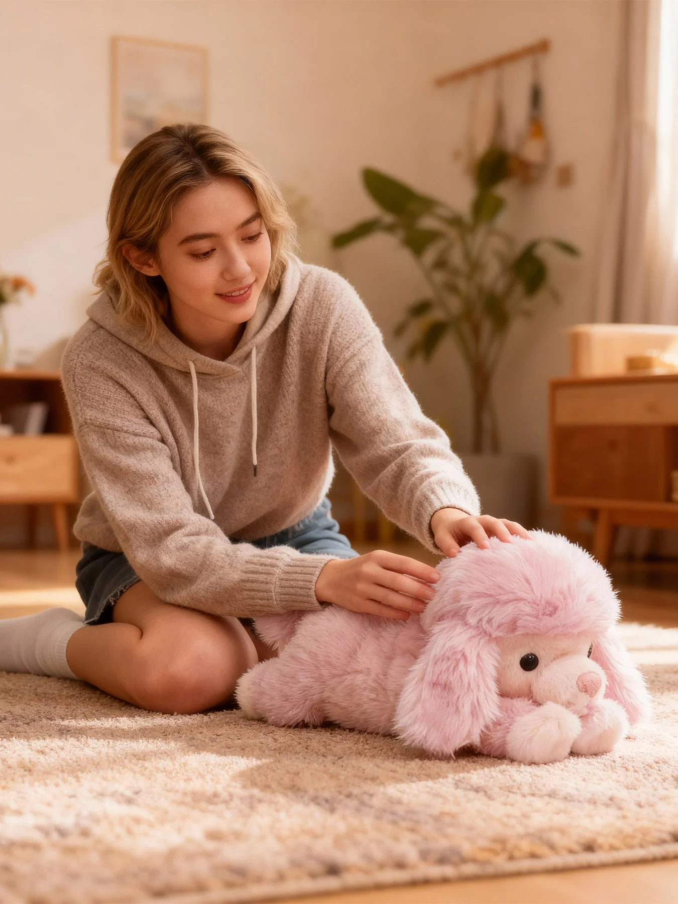Poodle Plush Pink - Image 3