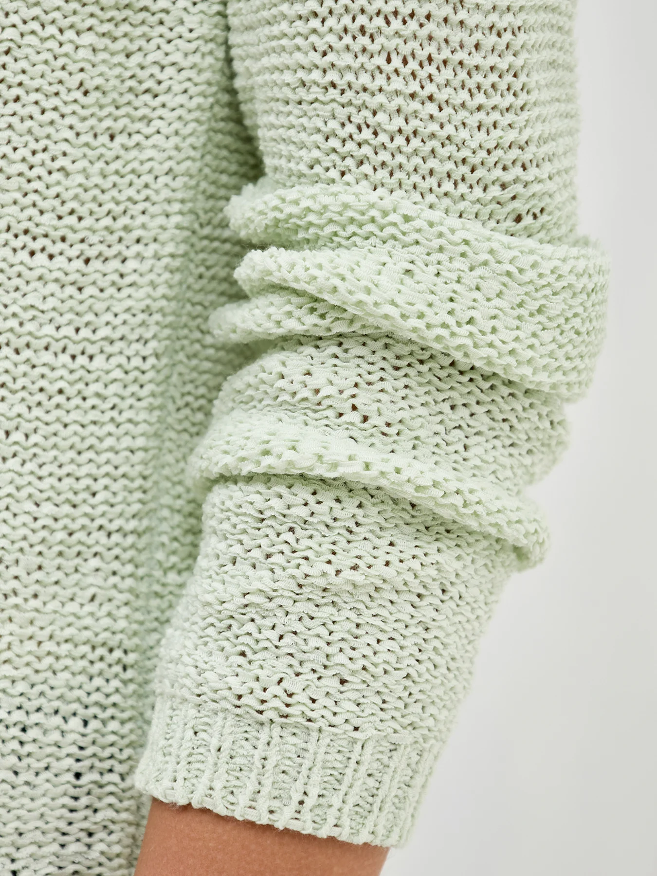 Geena Long Sleeve Knit Jumper Green - Image 3