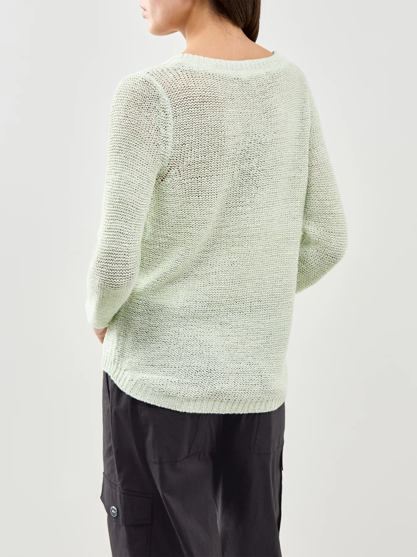 Geena Long Sleeve Knit Jumper Green - Image 5