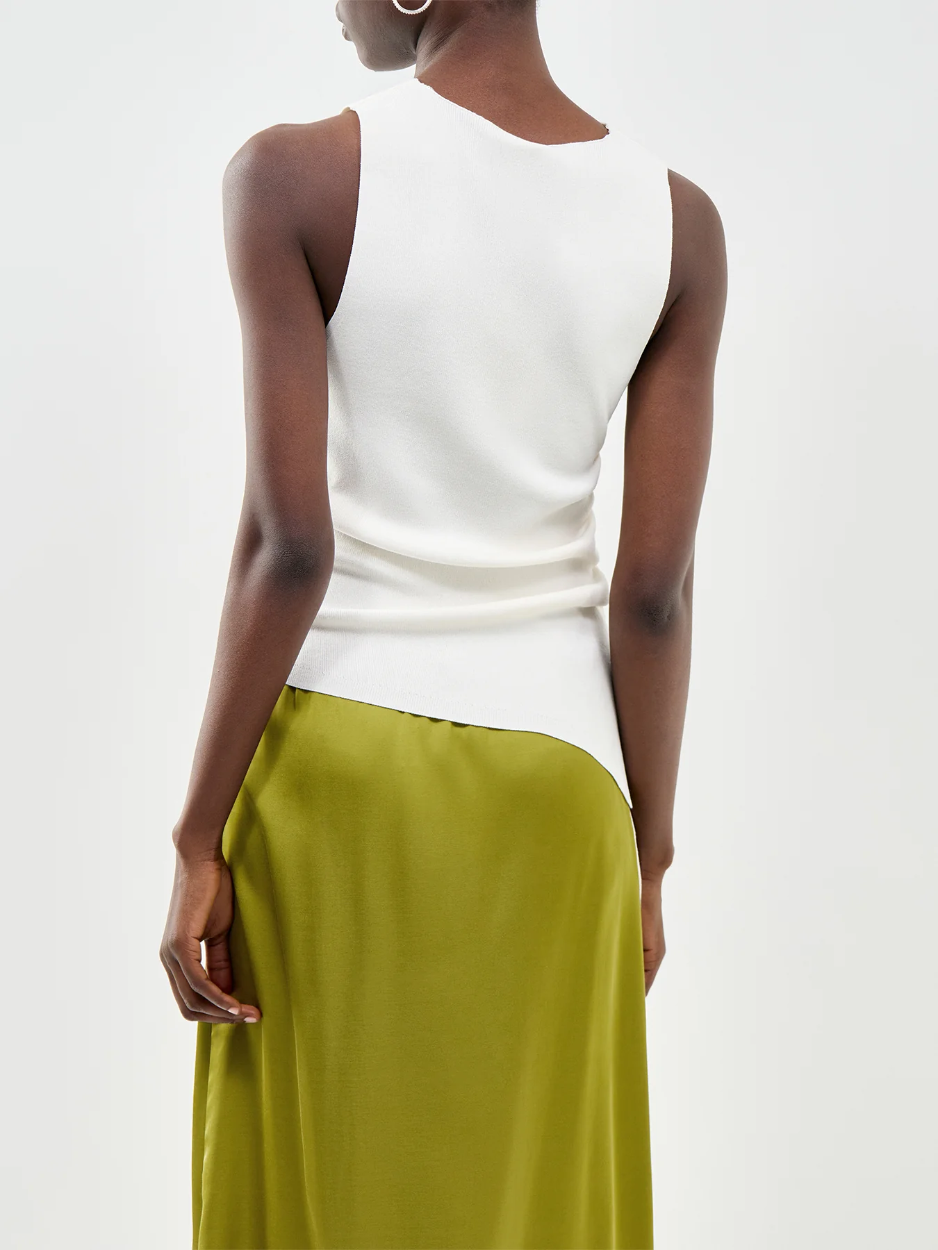 Milo Tie Strap Tank Top White - Image 5