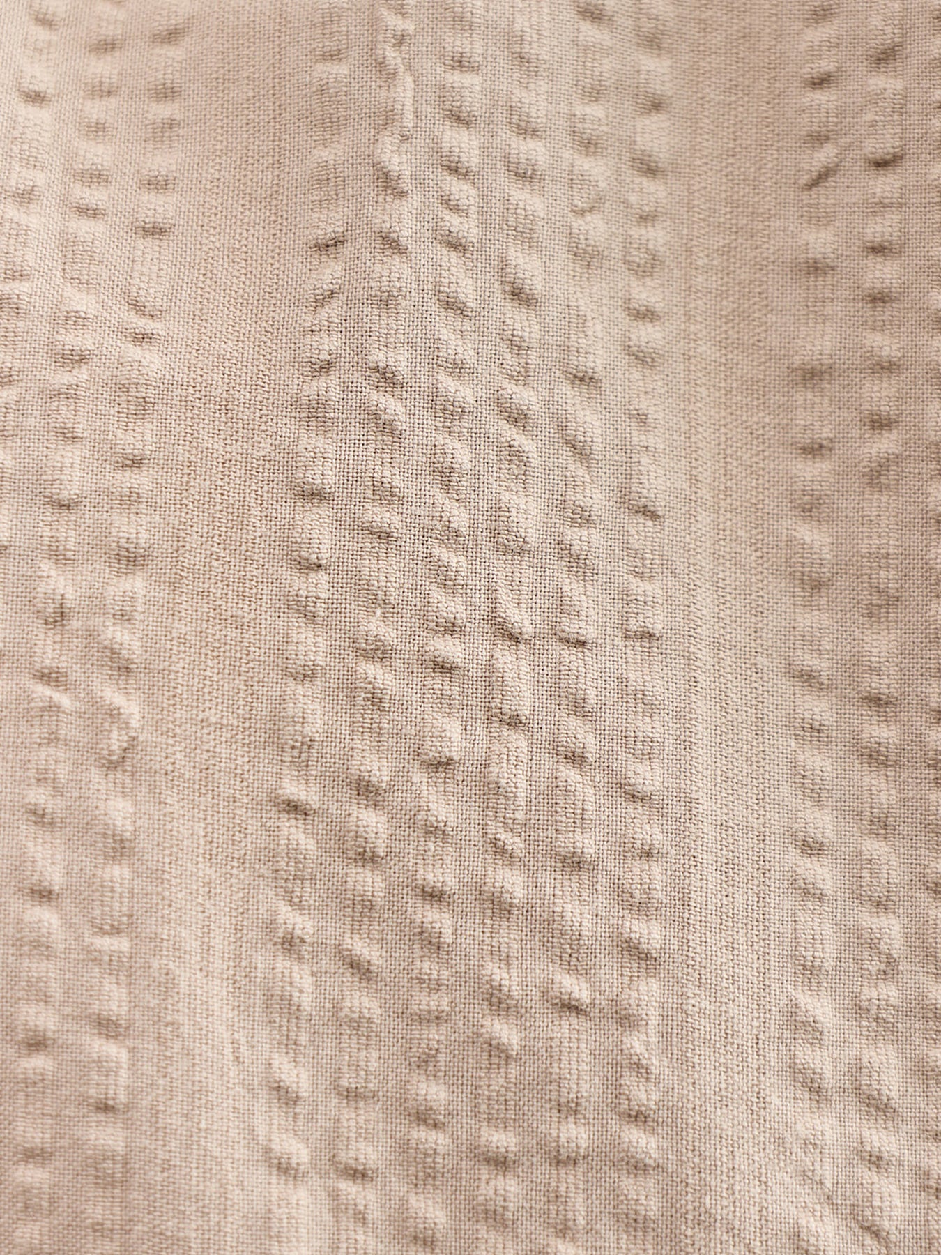 Seersucker Resort Shirt Beige - Image 3