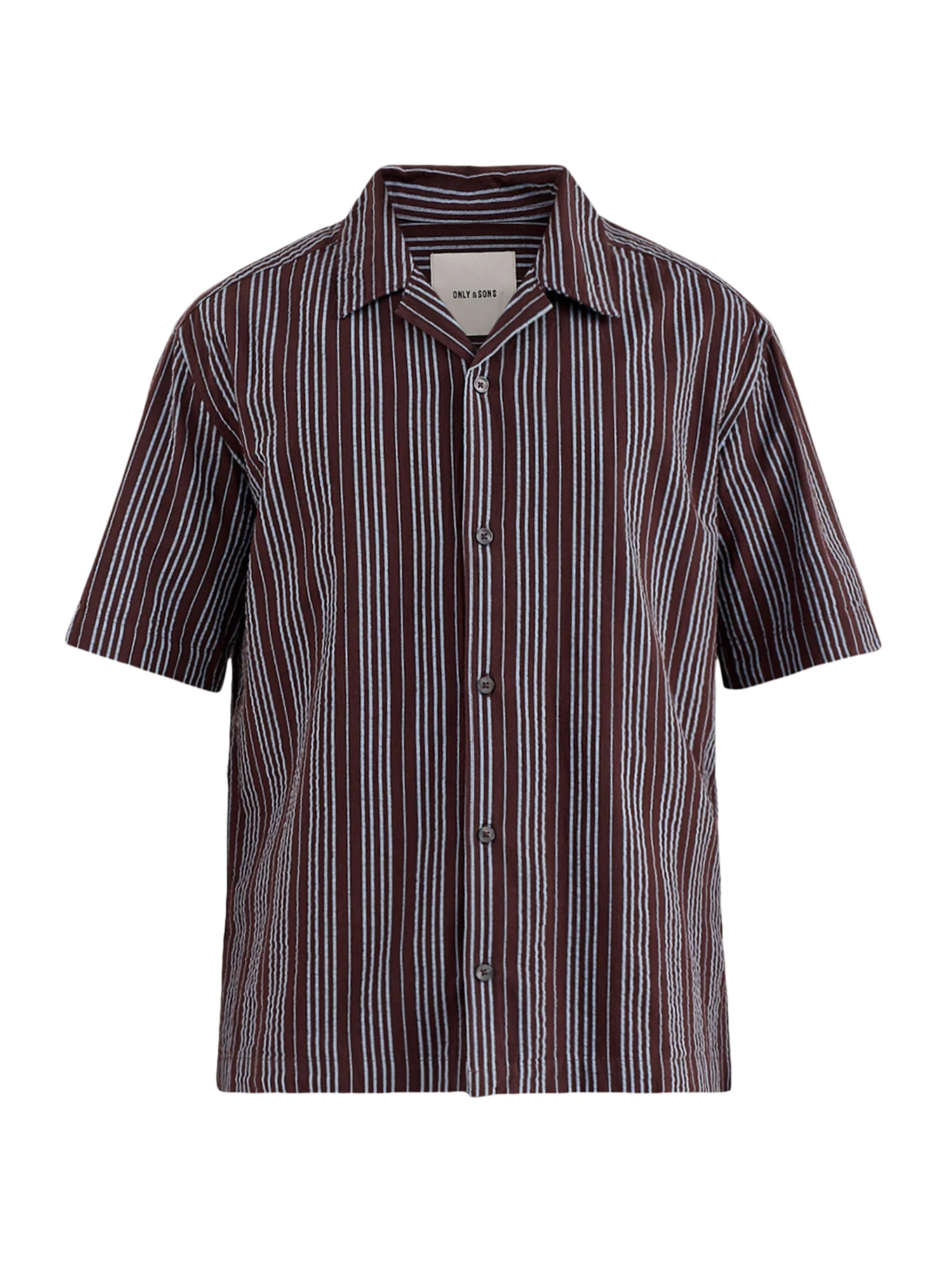 Seersucker Resort Shirt Blue