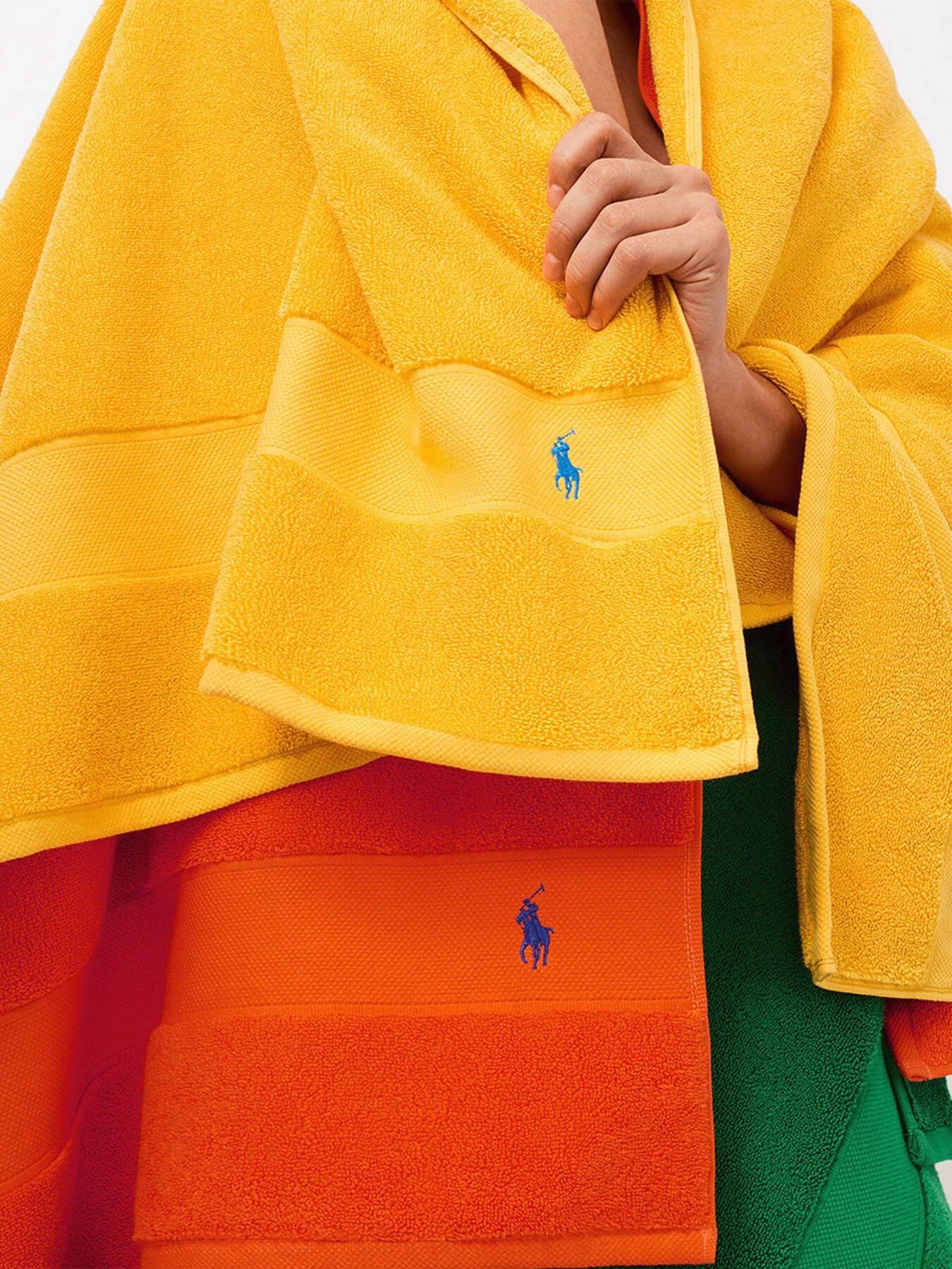 Polo Player Guest Towel Yellow - Image 5