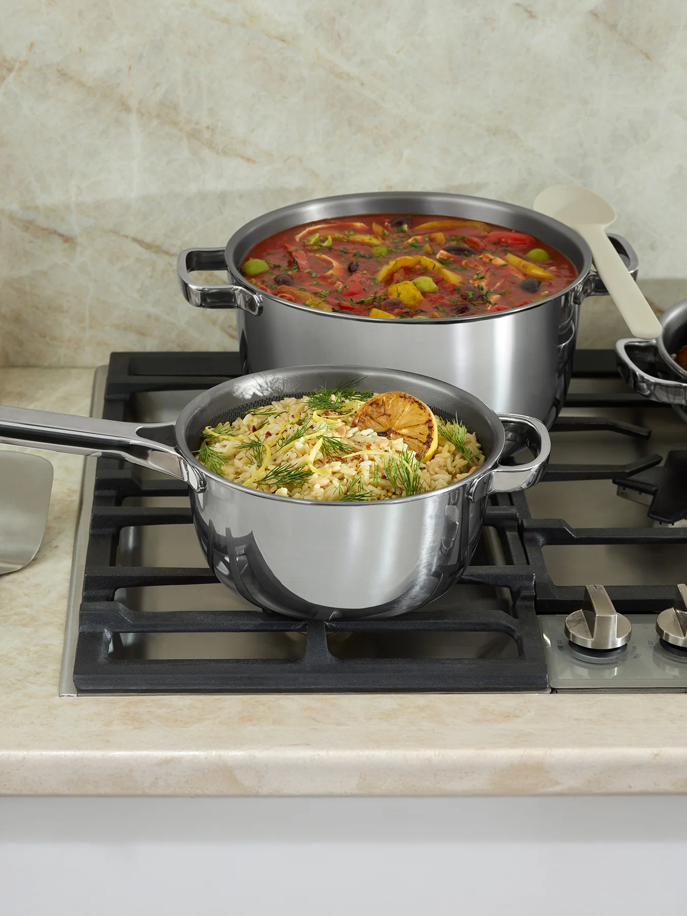 Titanium Pro Cookware Set Chrome - Image 4