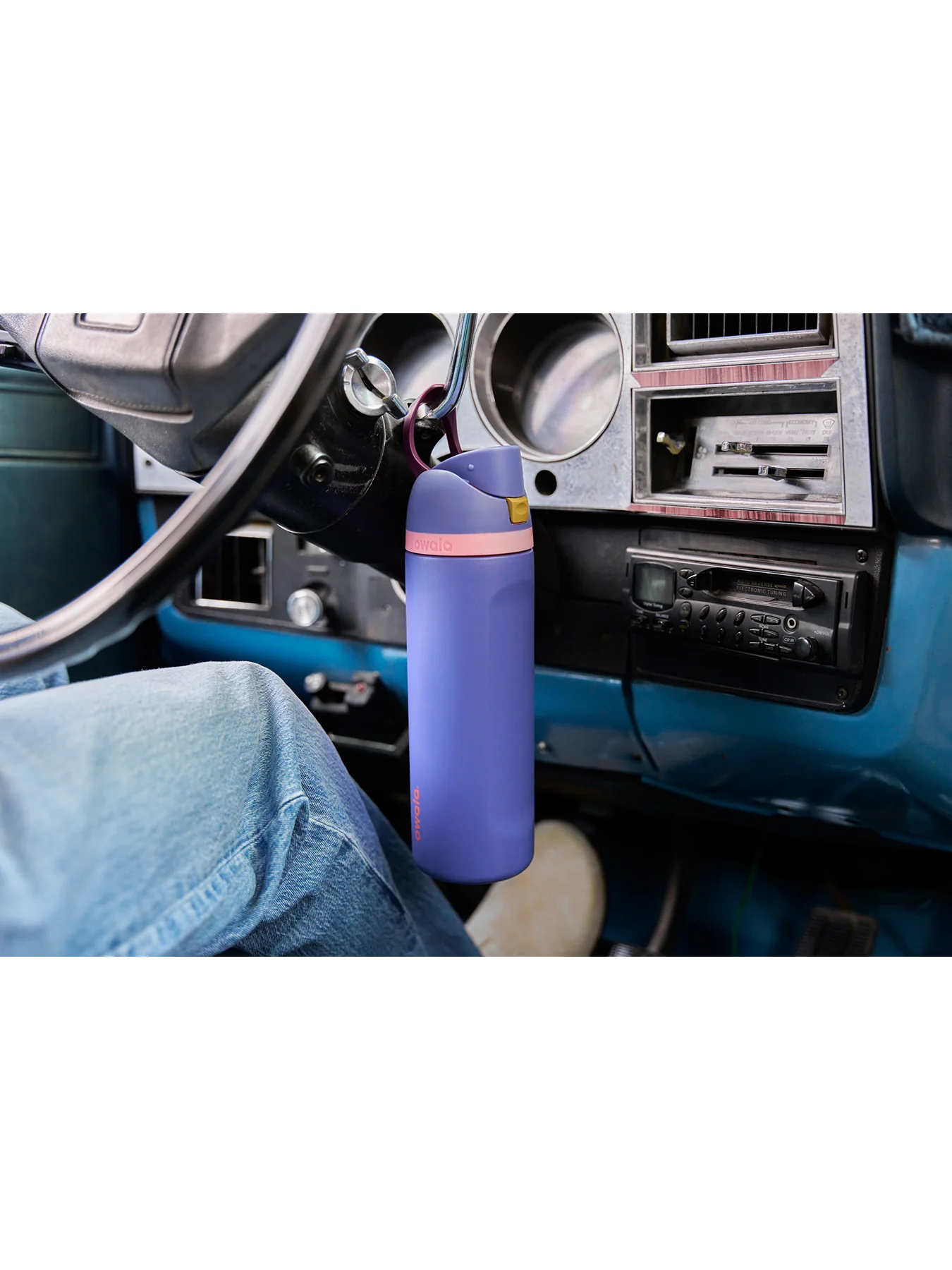FreeSip Stainless Steel Water Bottle 946ml Blue Jay - Image 4