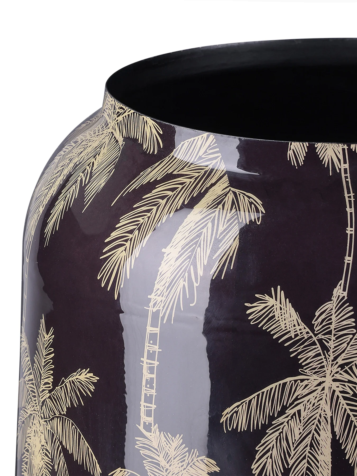 Palm Vase Small Black - Image 2
