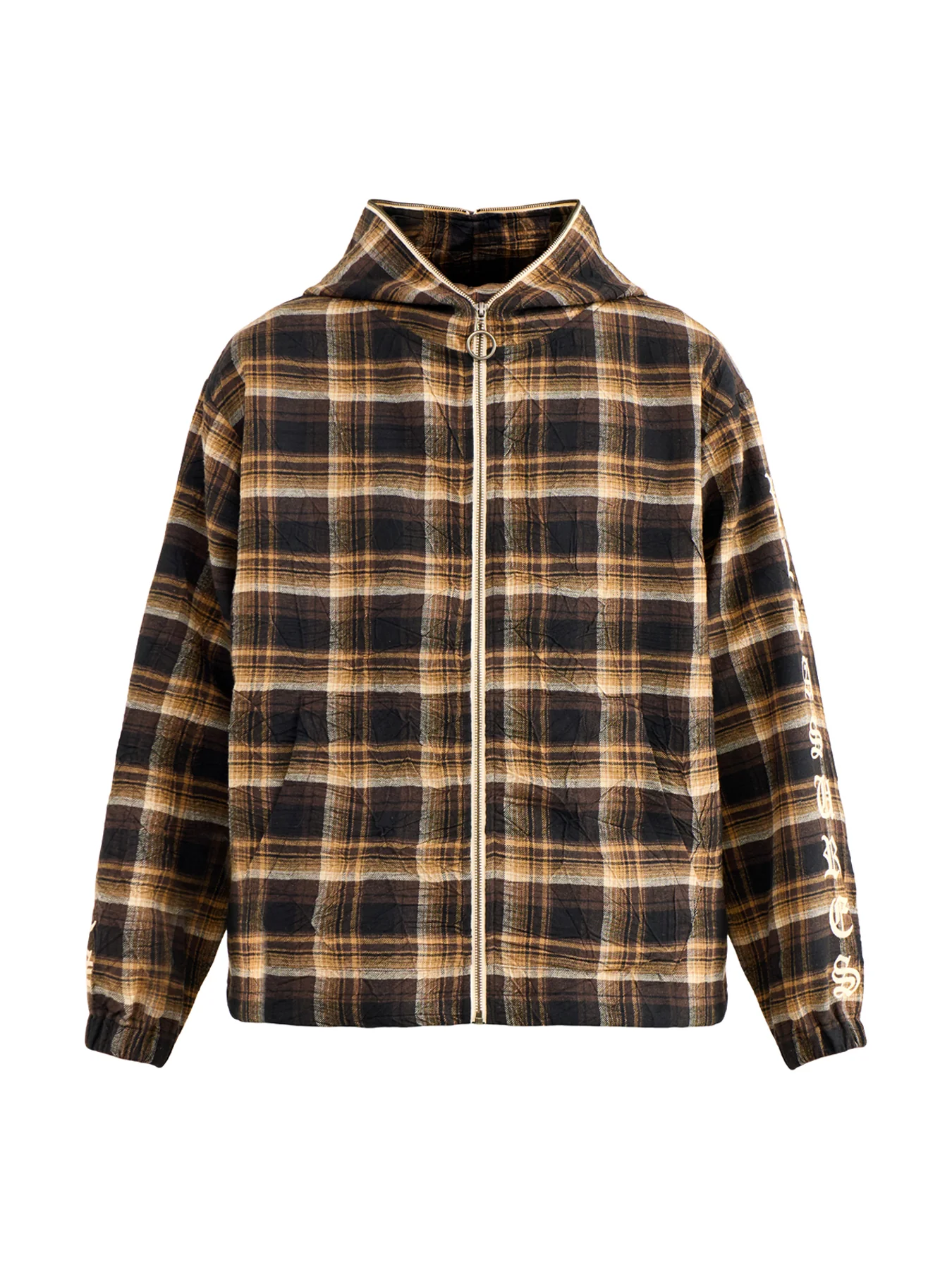 Groove Zip Poncho Hoodie Brown