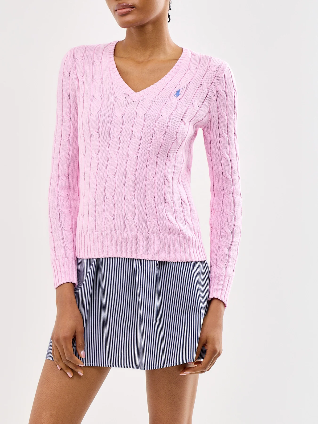 Kimberley V-Neck Jumper Pink - Image 4